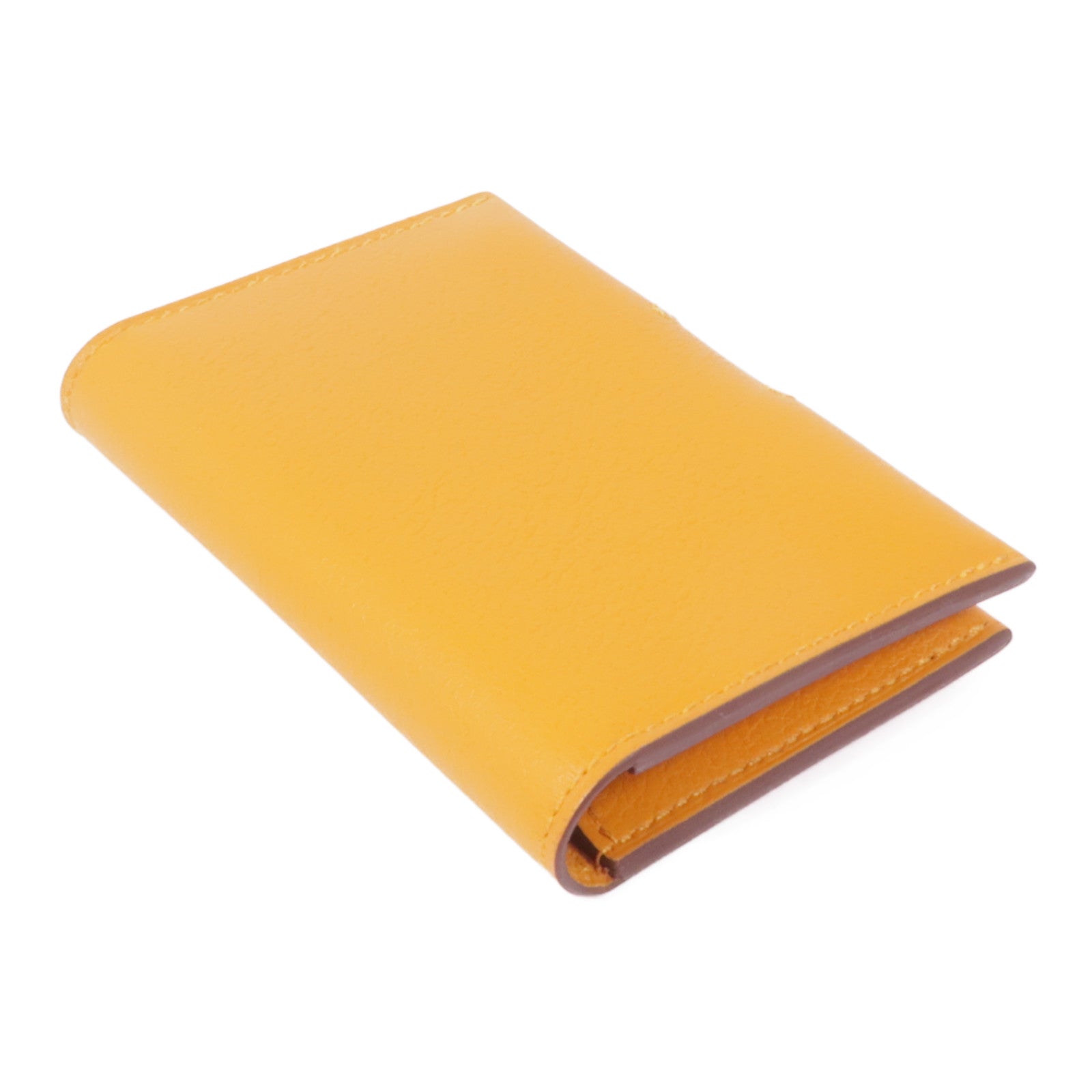 HERMES Evercolor皮革R.M.S Card Holder卡片套Apricot/Gold
