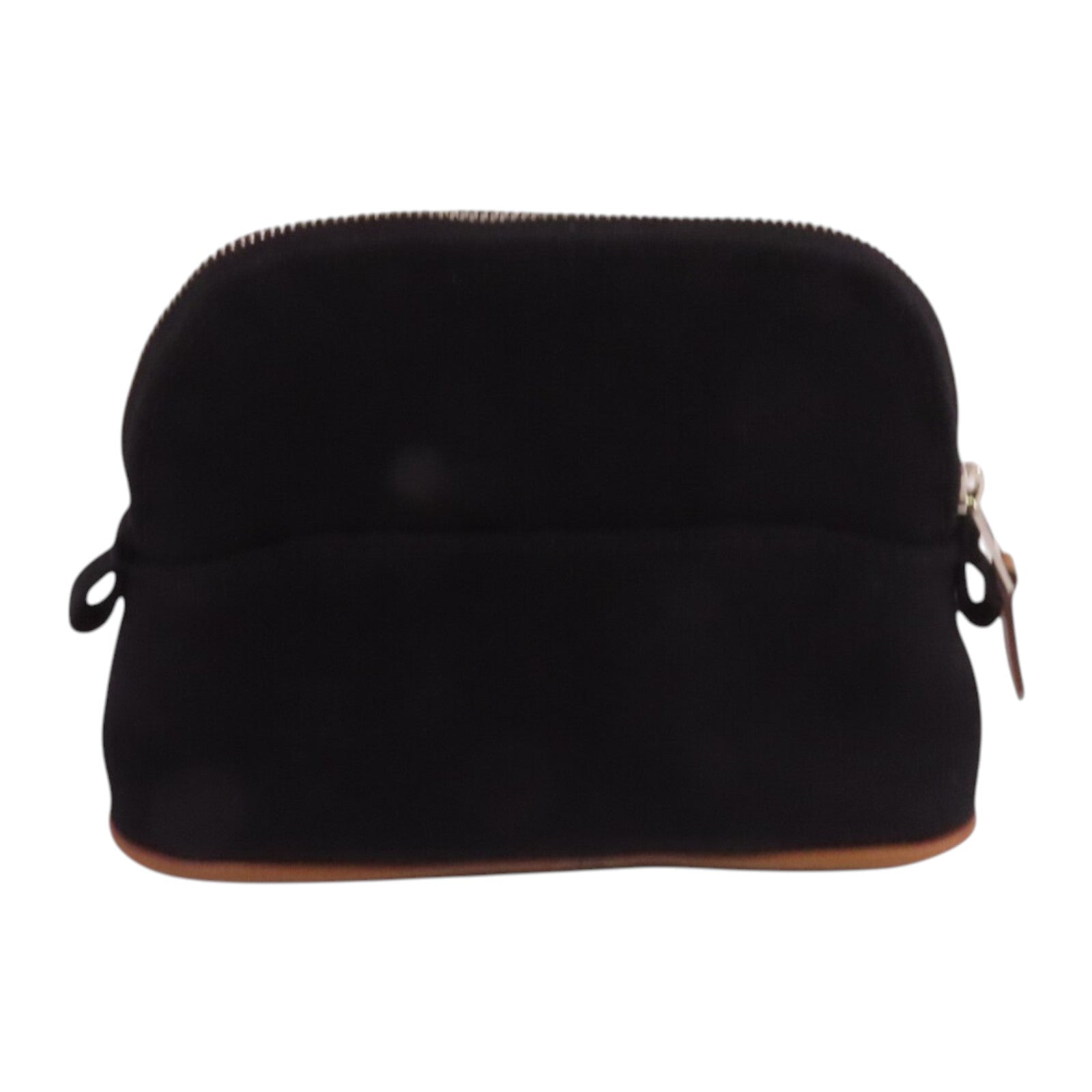 HERMES 帆布Bolide Mini Pouch銀扣手拿包