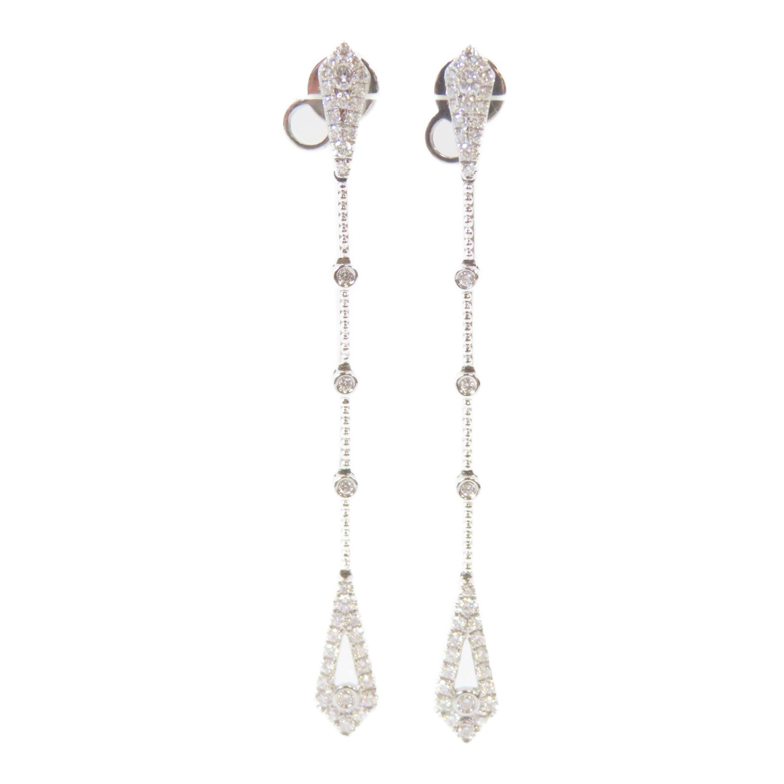 JEWELRY 18K白金Diamond Earring 0.83ct鑽石耳環