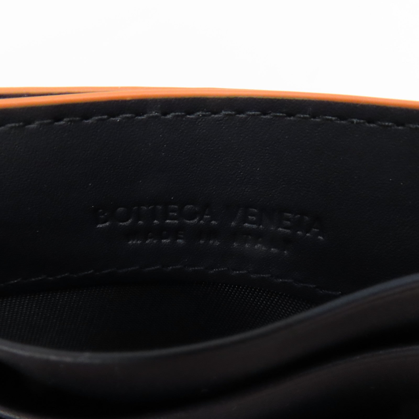 BOTTEGA VENETA 織紋皮革Card Case卡片套深藍色