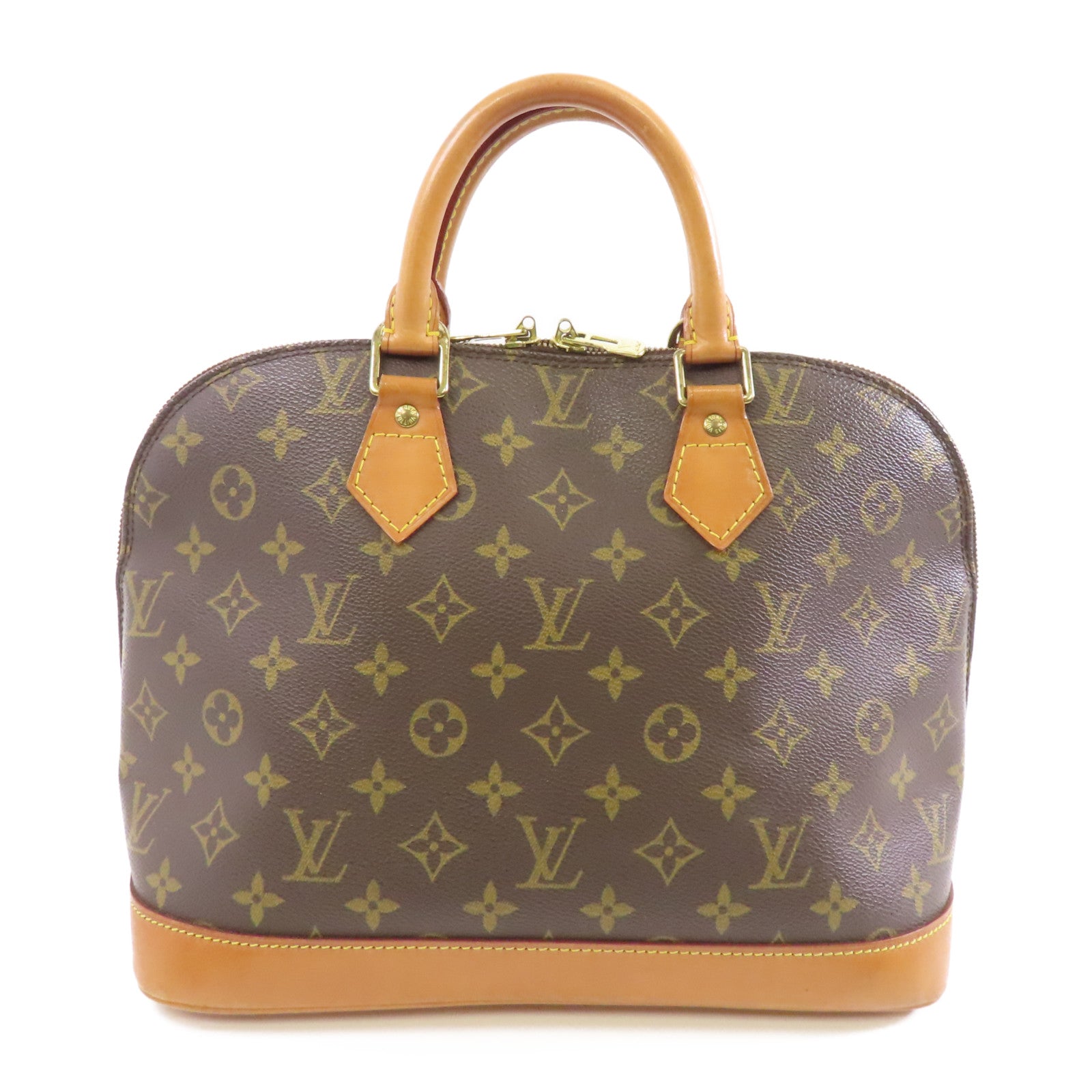 LOUIS VUITTON Monogram Alma PM金扣手挽袋啡色