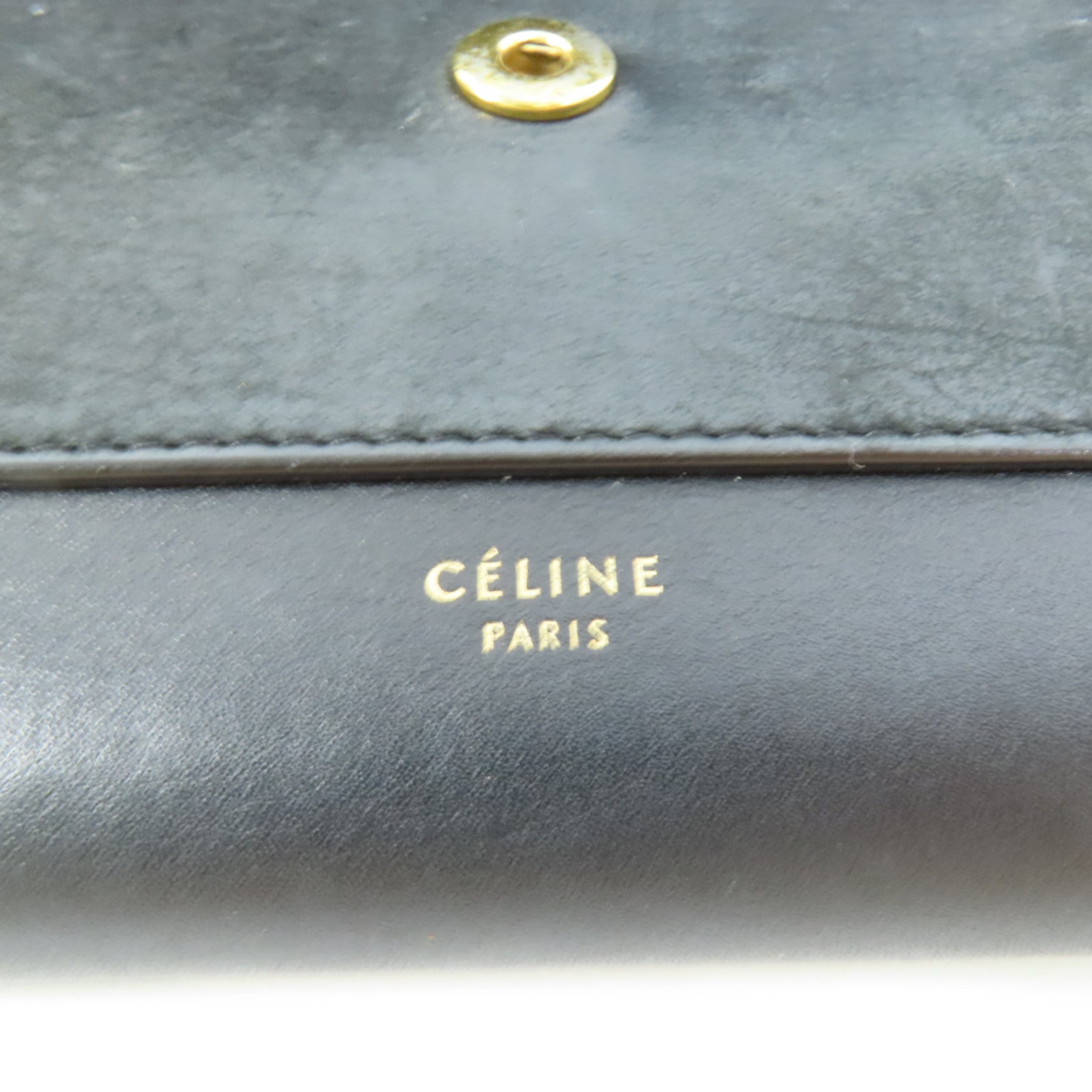 CELINE 牛皮皮革 Wallet On Chain鏈帶肩背袋