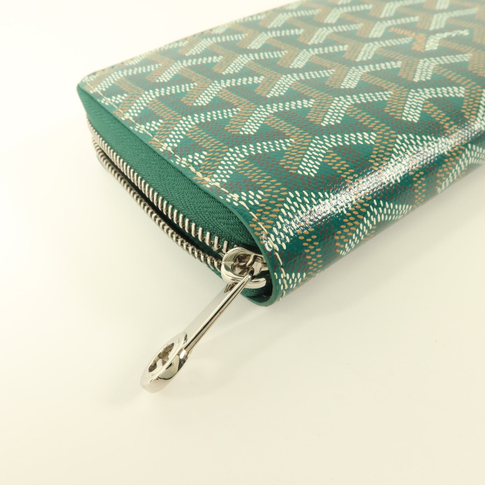 GOYARD 塗層帆布Matignon GM銀扣長錢包
