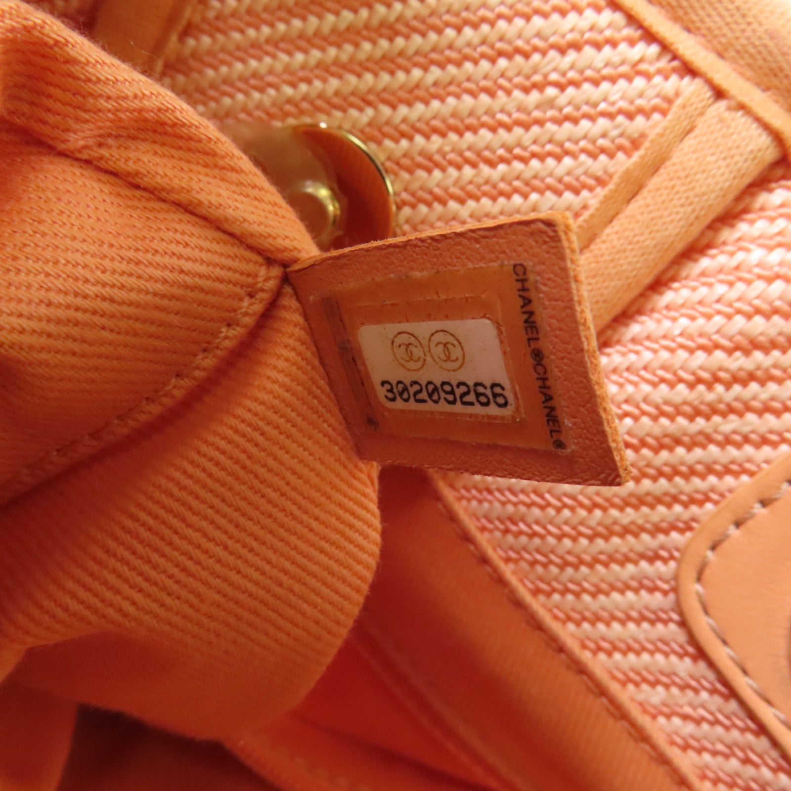 CHANEL 帆布Deauville Tote銀扣鏈帶肩背袋