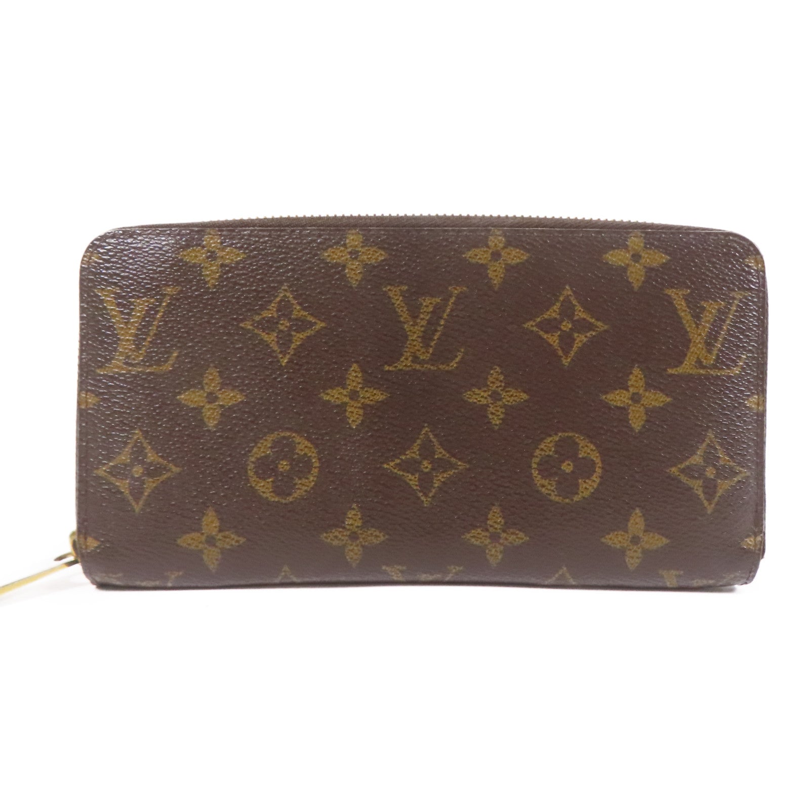 LOUIS VUITTON LV GHW Zipper Long Wallet M42616 Monogram Brown