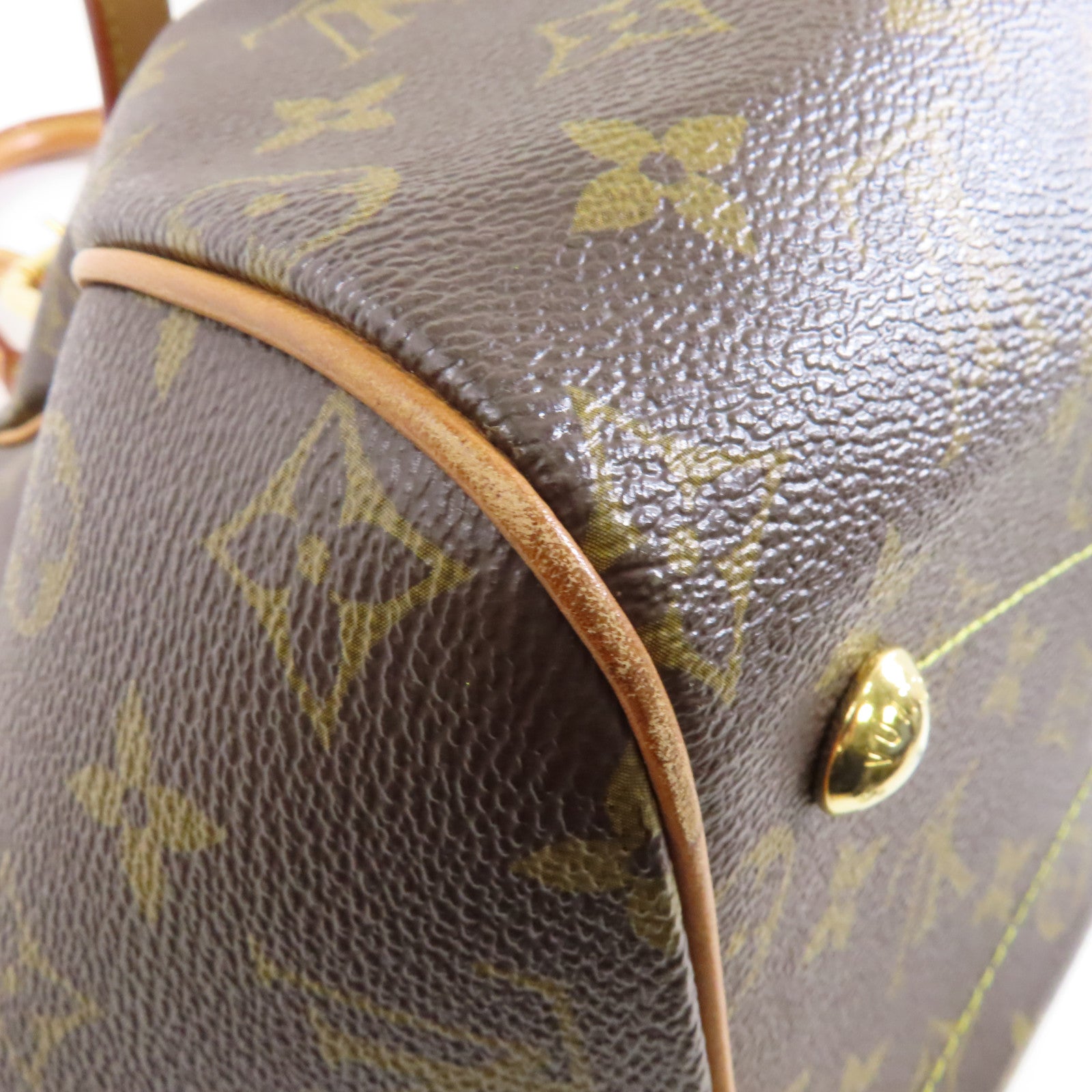 LOUIS VUITTON Monogram Tivoli GM金扣手挽袋啡色