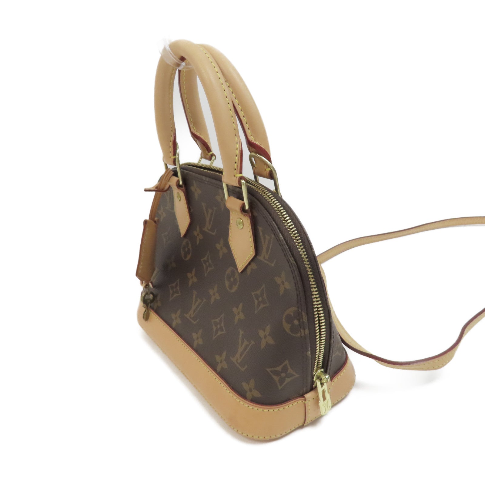 LOUIS VUITTON Monogram Alma BB手挽肩背兩用袋啡色