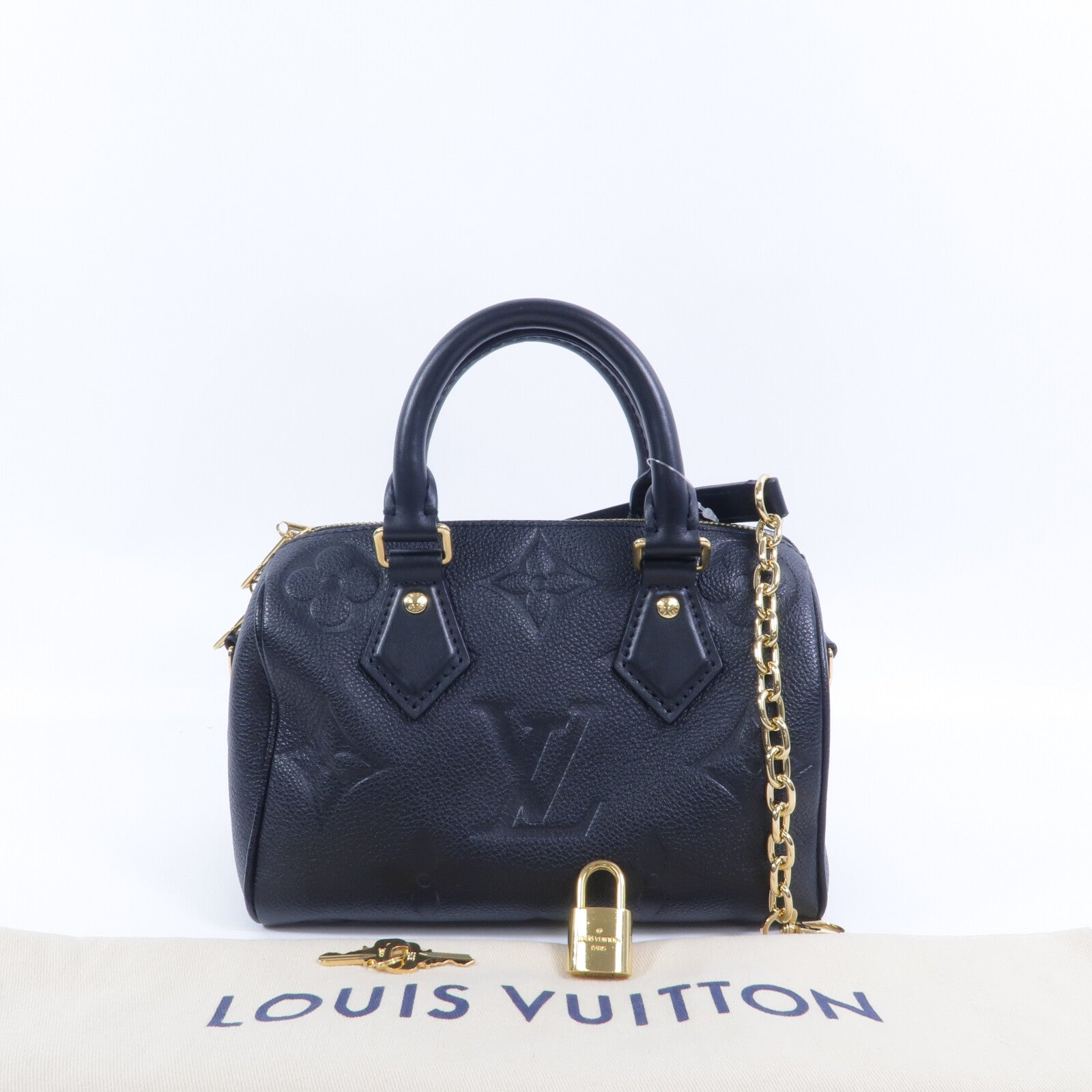 LOUIS VUITTON Mono-Empreinte Speedy Bandouliere 20手挽肩背兩用袋
