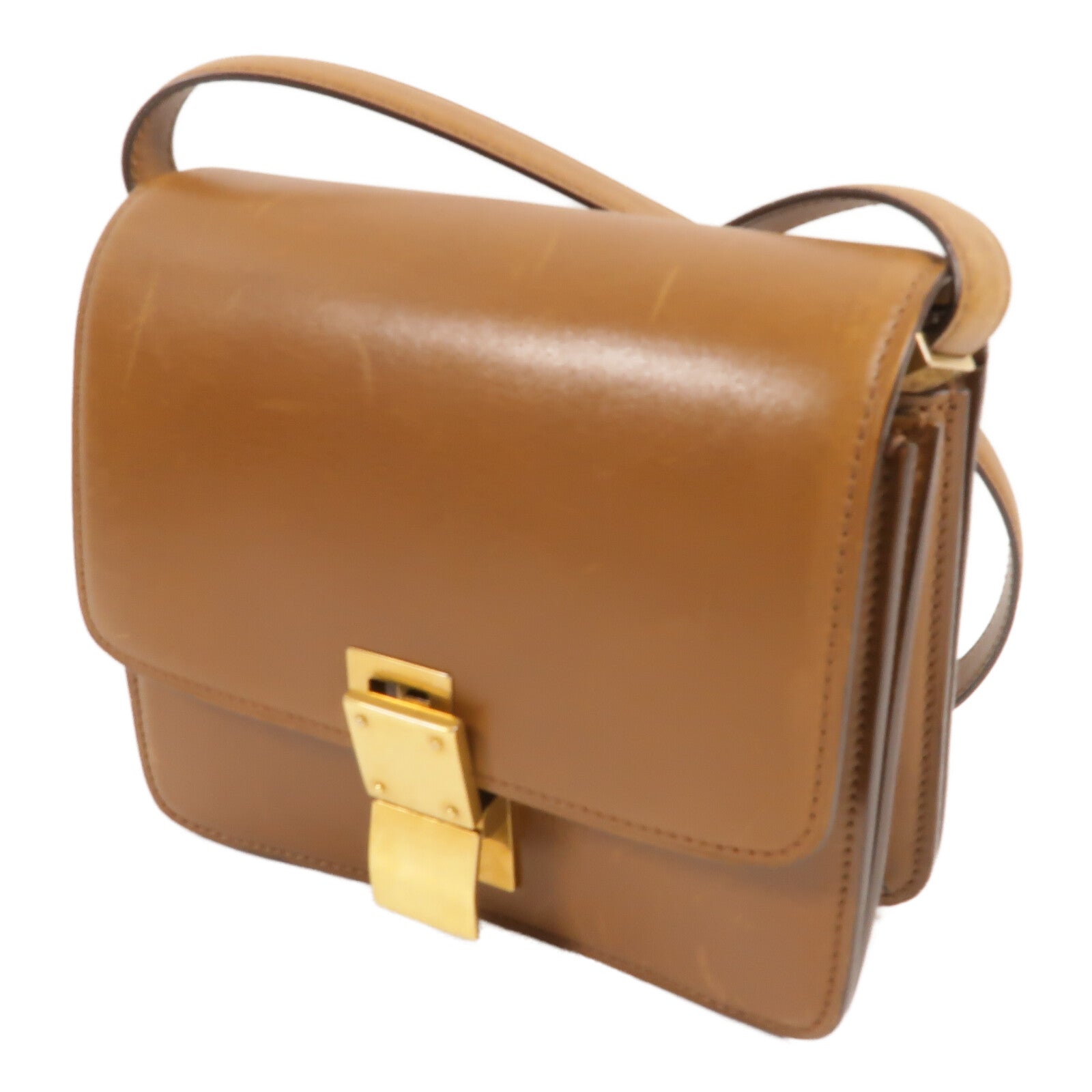 CELINE 牛皮皮革Mini Classic Box肩背袋