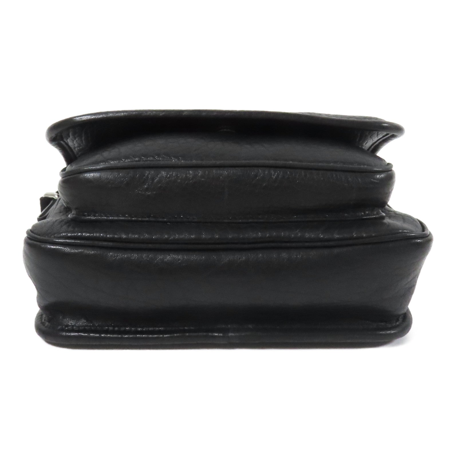 SAINT LAURENT 【激減優惠】羊皮皮革Niki Messenger Bag銀扣肩背袋