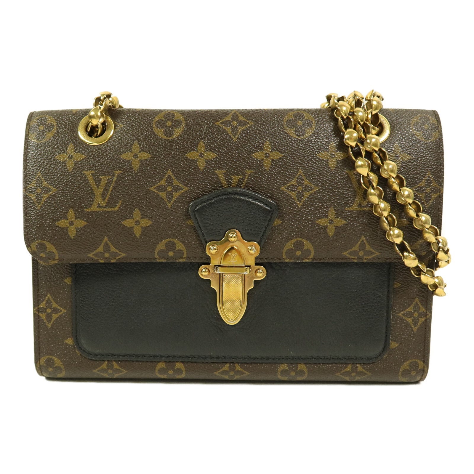 LOUIS VUITTON Monogram Victoire鏈帶肩背袋