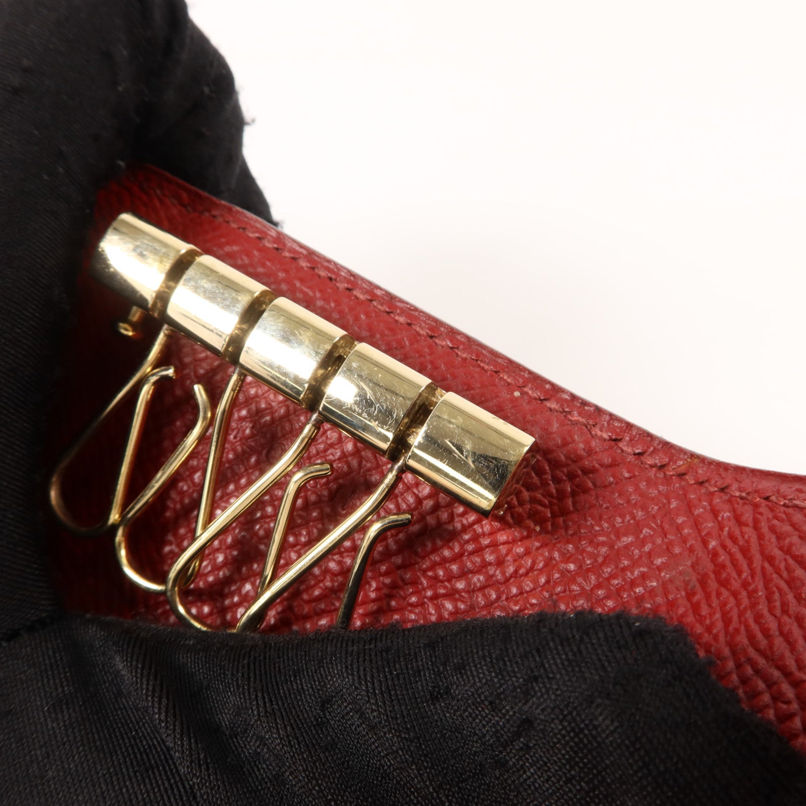 HERMES Epsom皮革Bearn Key Case鎖匙包Rouge H