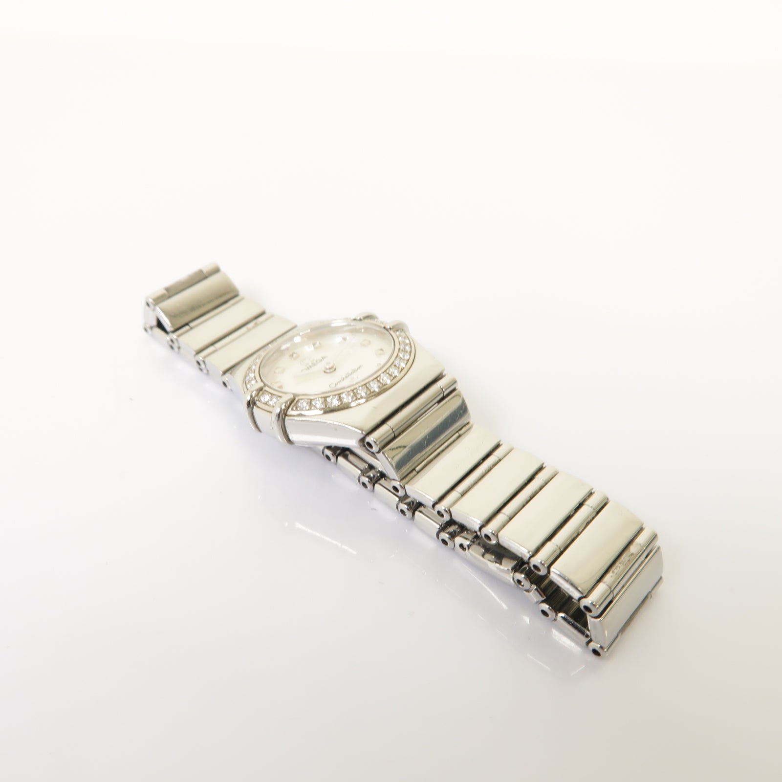 OMEGA Constellation Mini不鏽鋼手錶石英機芯白色
