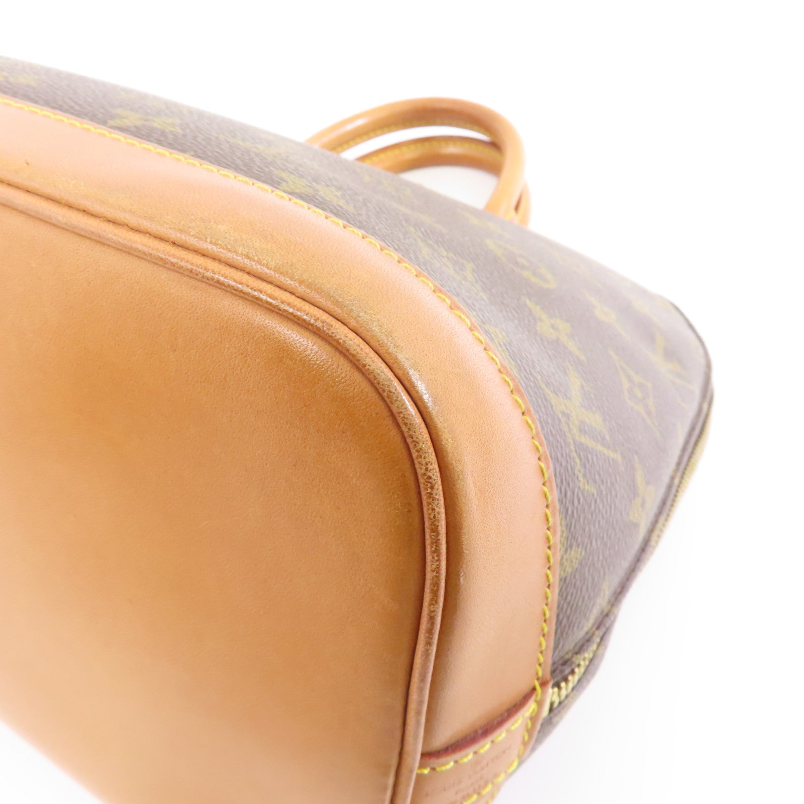 LOUIS VUITTON Monogram Alma PM金扣手挽袋啡色