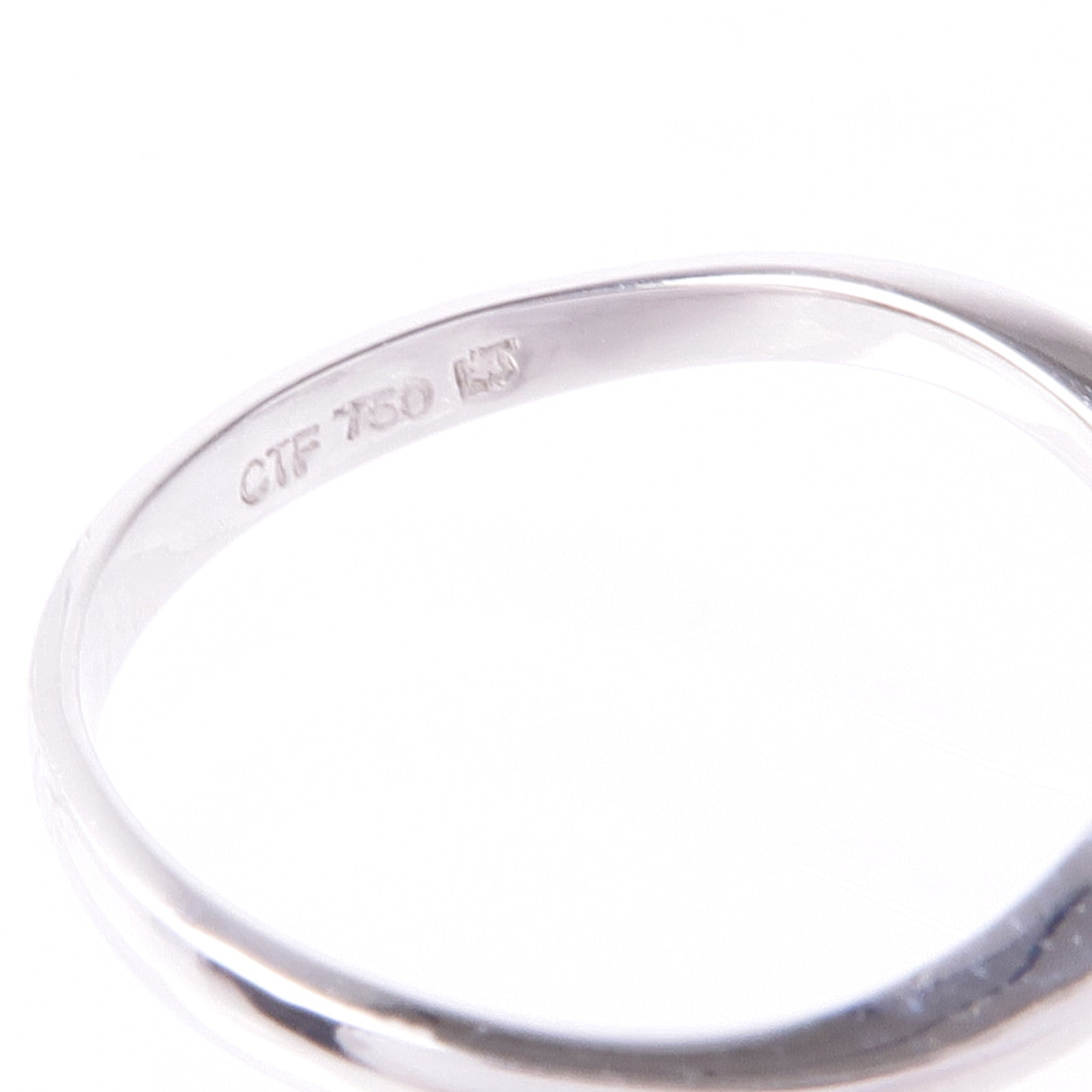 JEWELRY 18K白金Pearl Ring珍珠戒指US#6