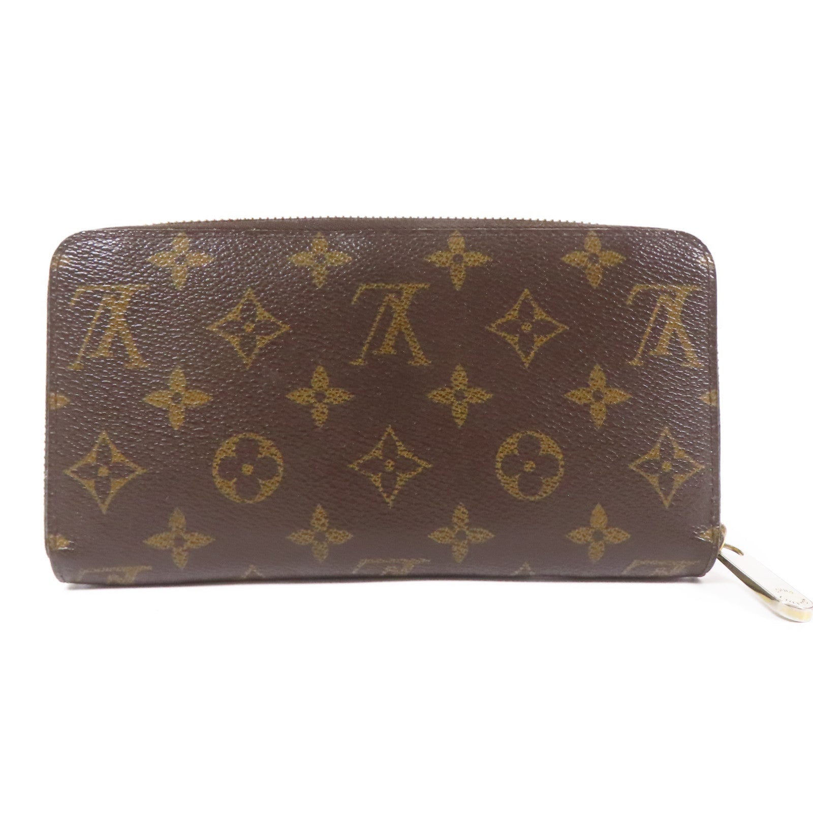LOUIS VUITTON LV GHW Zipper Long Wallet M42616 Monogram Brown