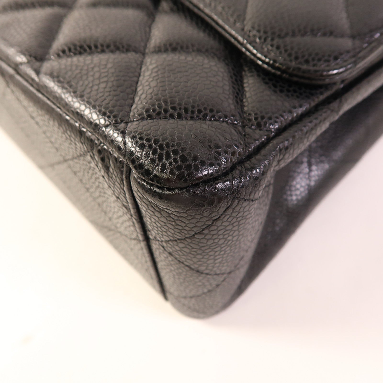 CHANEL 牛皮皮革Maxi Classic金扣鏈帶肩背袋