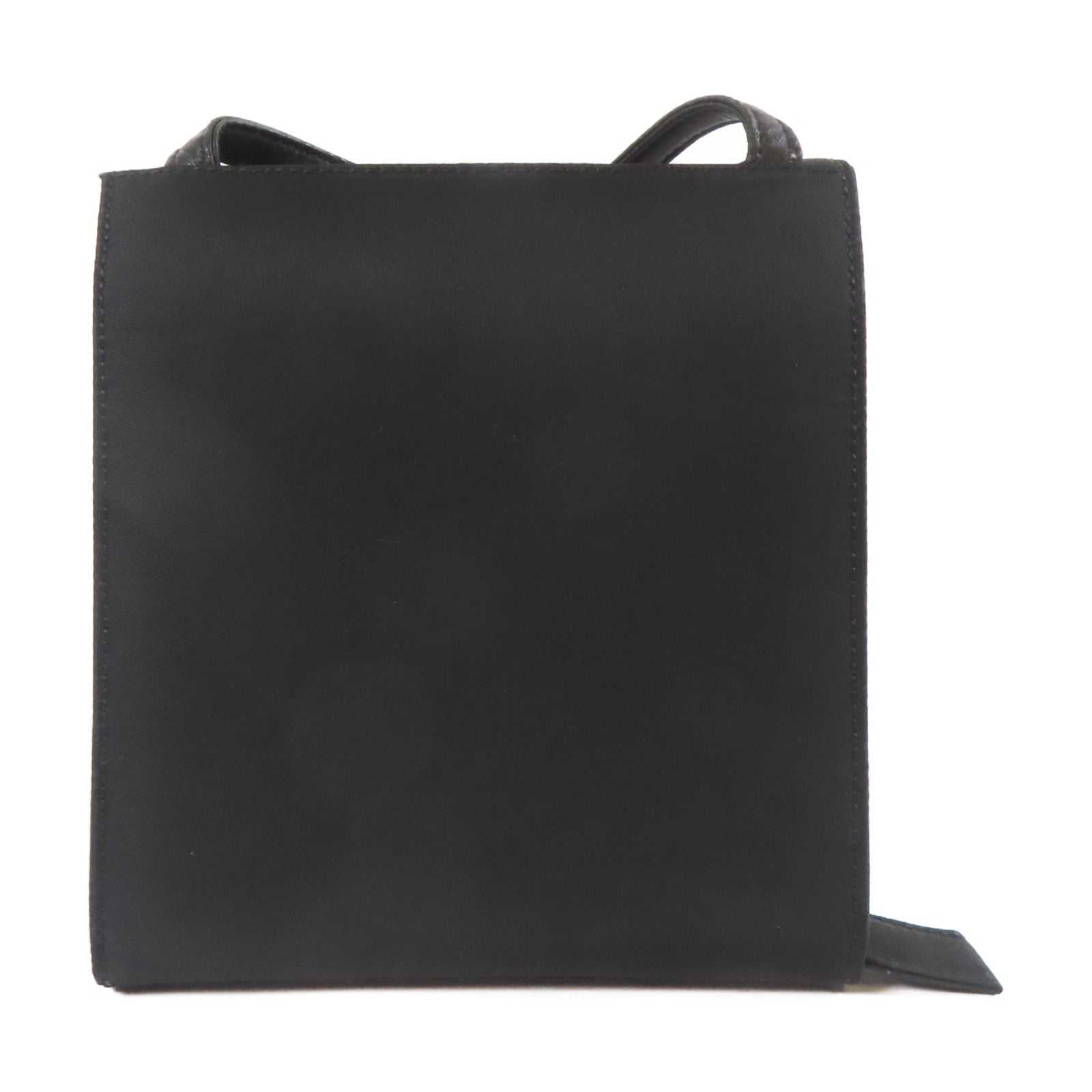PRADA 尼龍Shoulder Bag銀扣肩背袋黑色