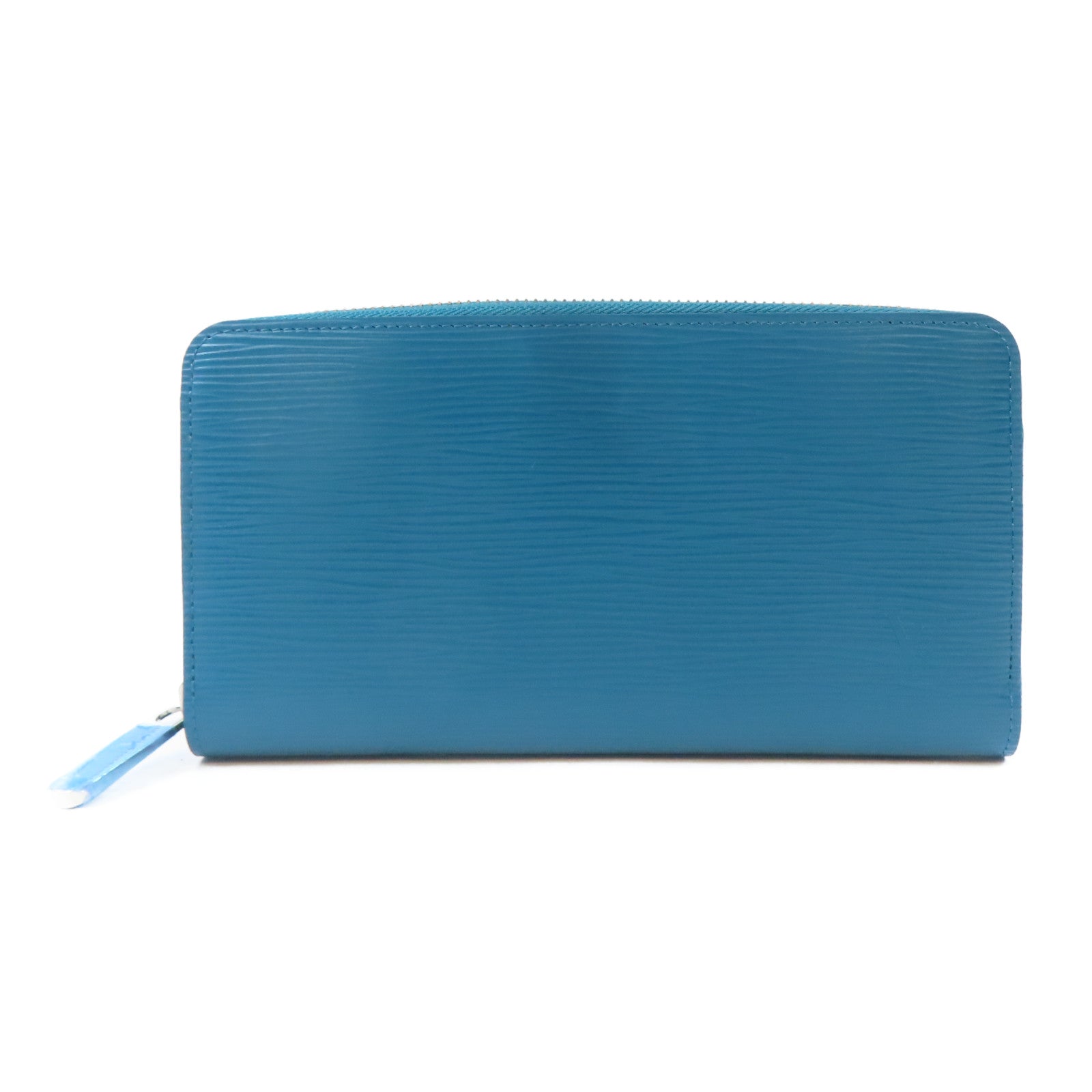 LOUIS VUITTON Epi Long Round Wallet銀扣長錢包綠松石色