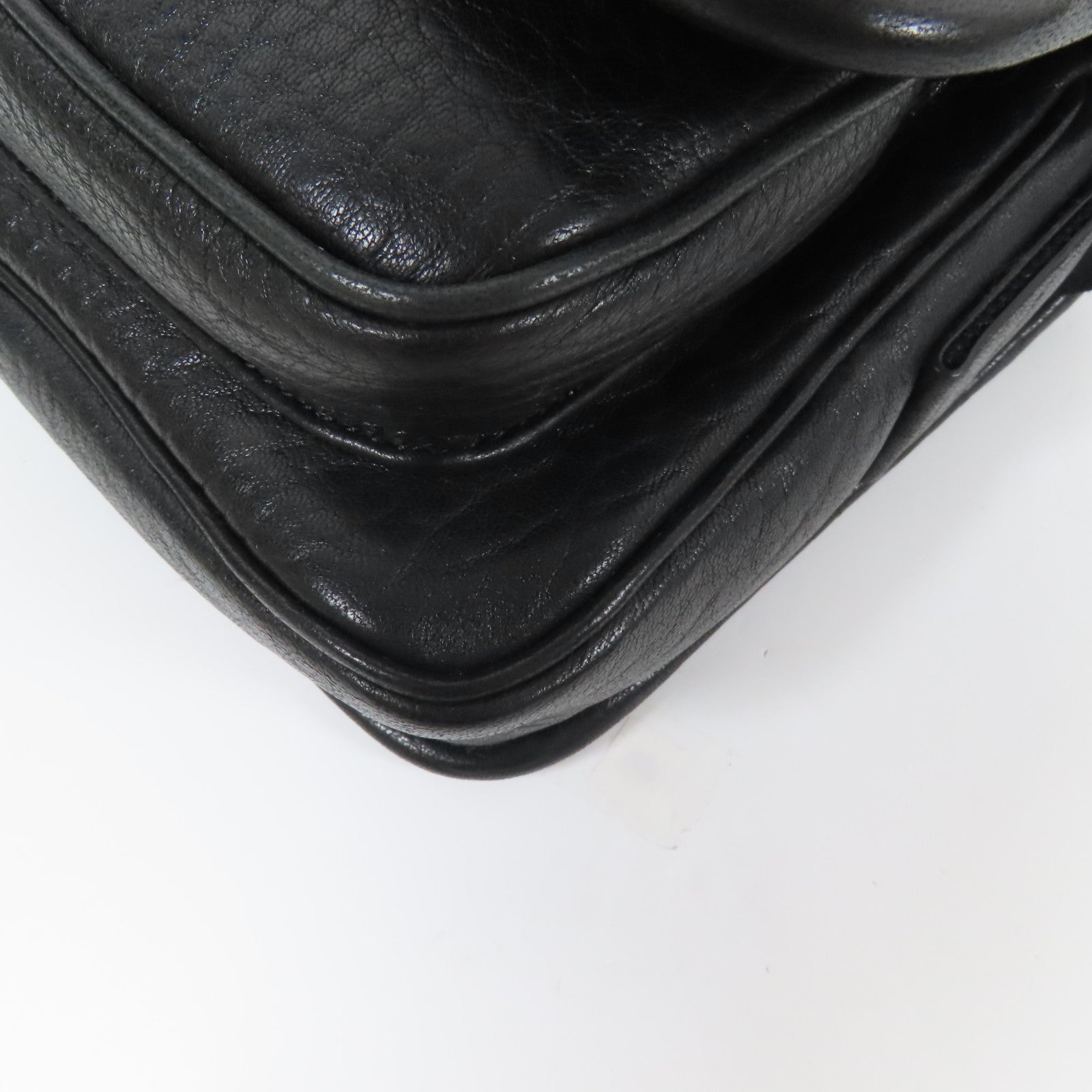 SAINT LAURENT 【激減優惠】羊皮皮革Niki Messenger Bag銀扣肩背袋
