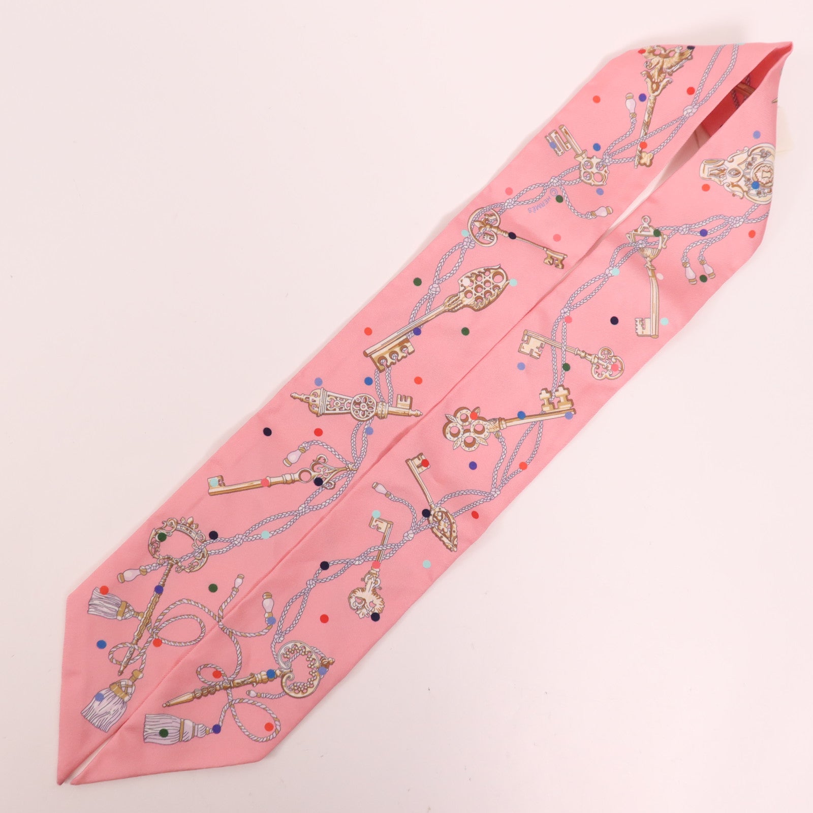 HERMES 絲質Twilly絲巾