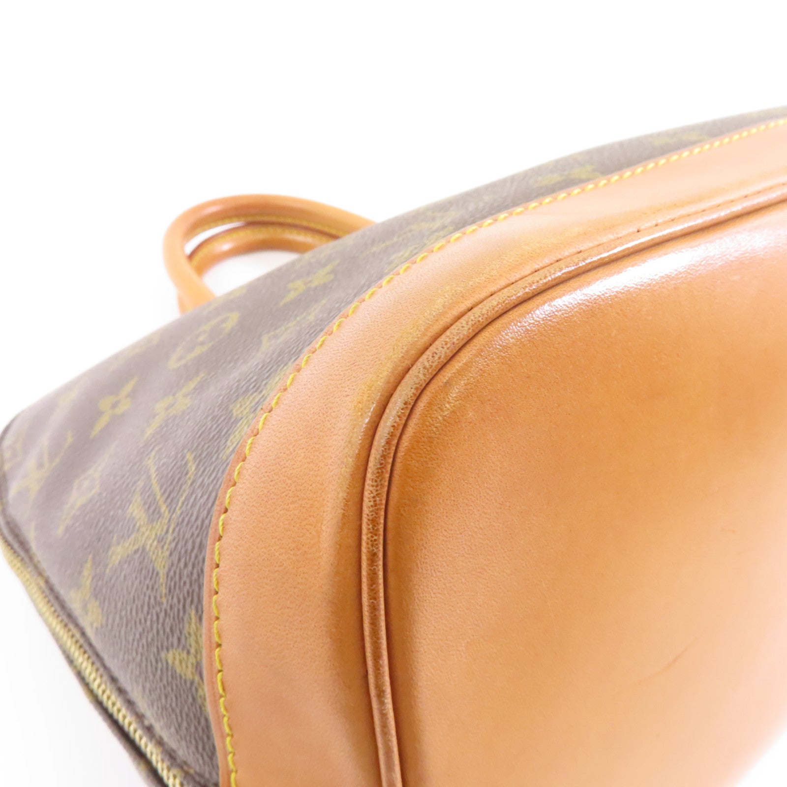 LOUIS VUITTON Monogram Alma PM金扣手挽袋啡色