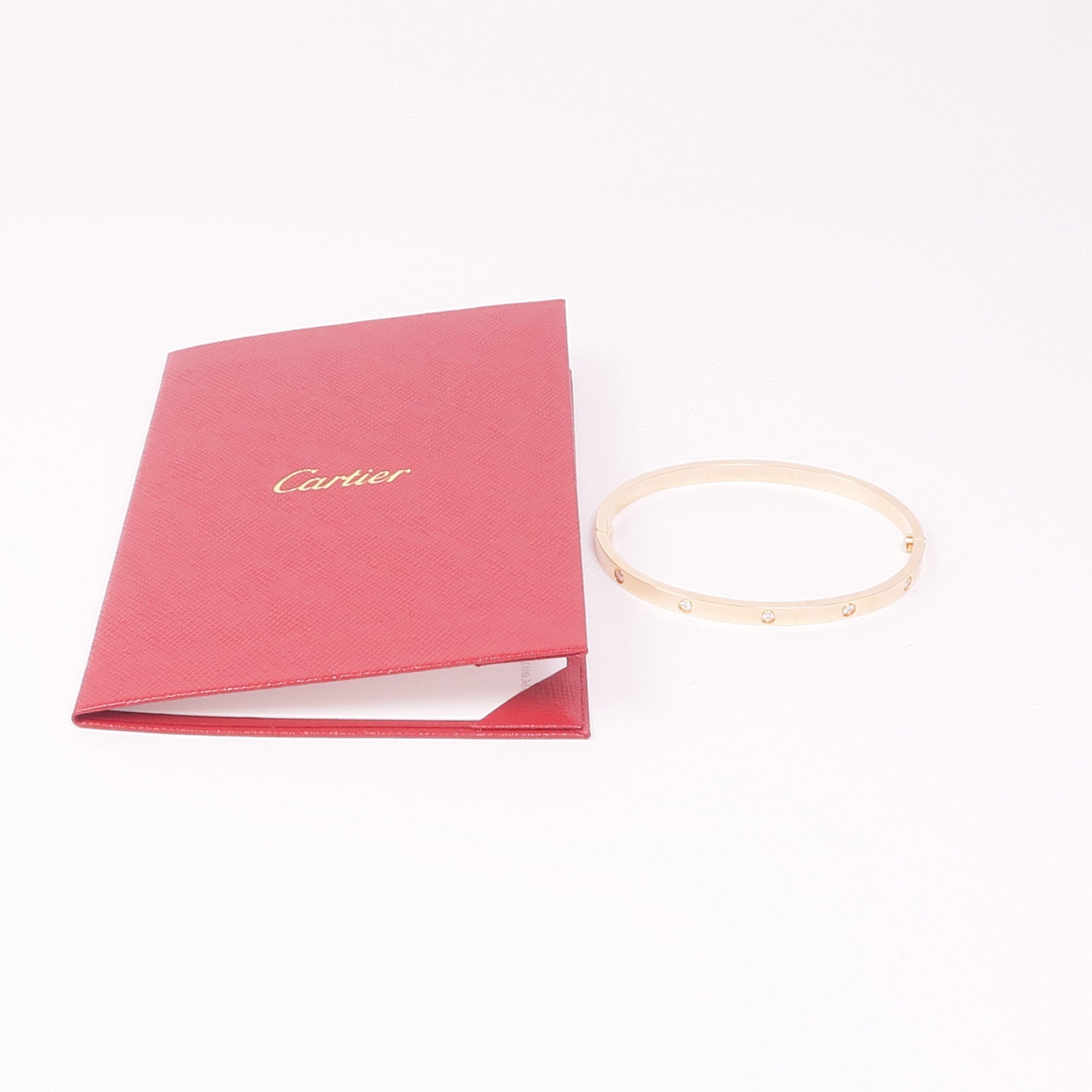 CARTIER 18K玫瑰金Love Bracelet SM手鐲Cartier#17