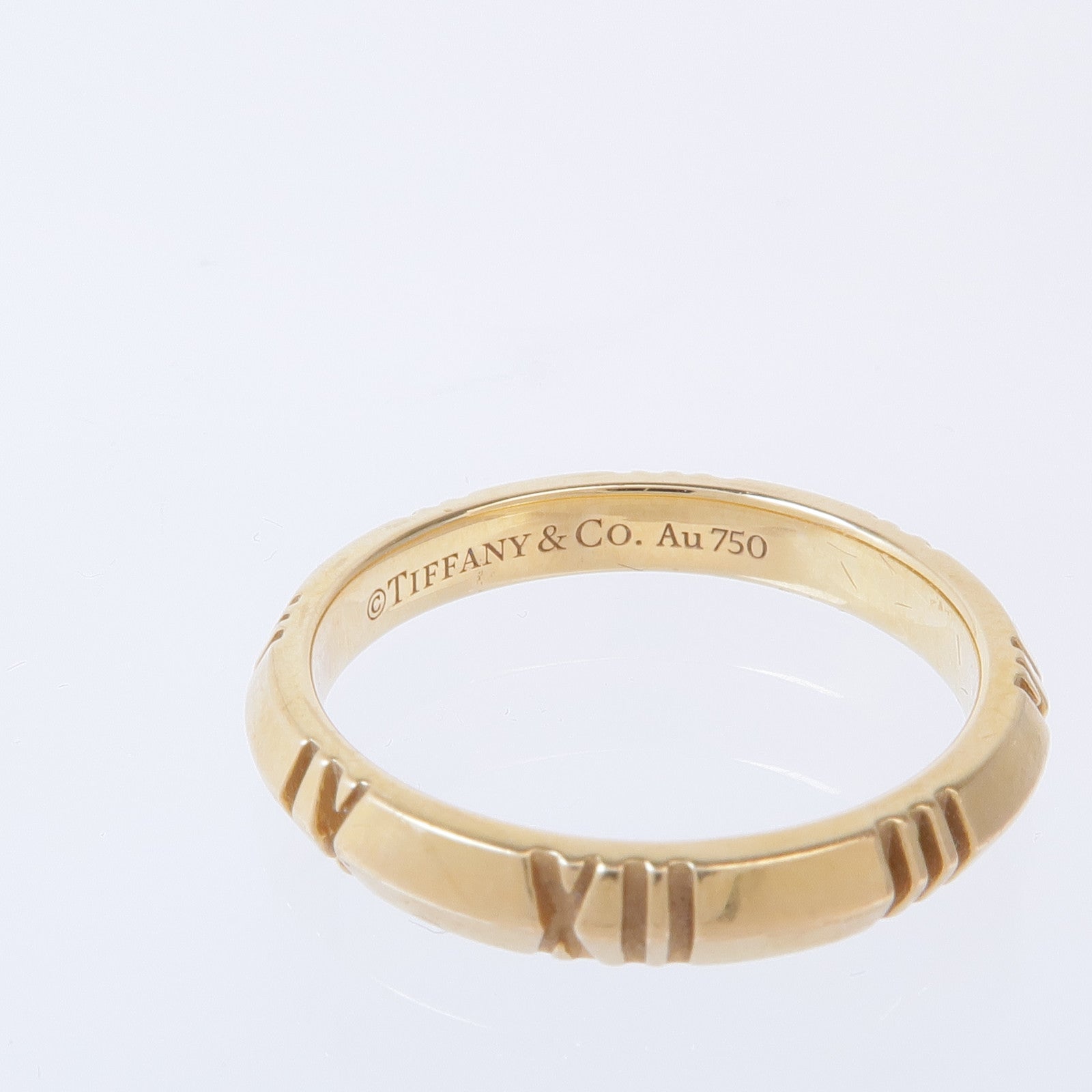 TIFFANY＆CO 18K玫瑰金Atlas X Closed Narrow戒指US#7