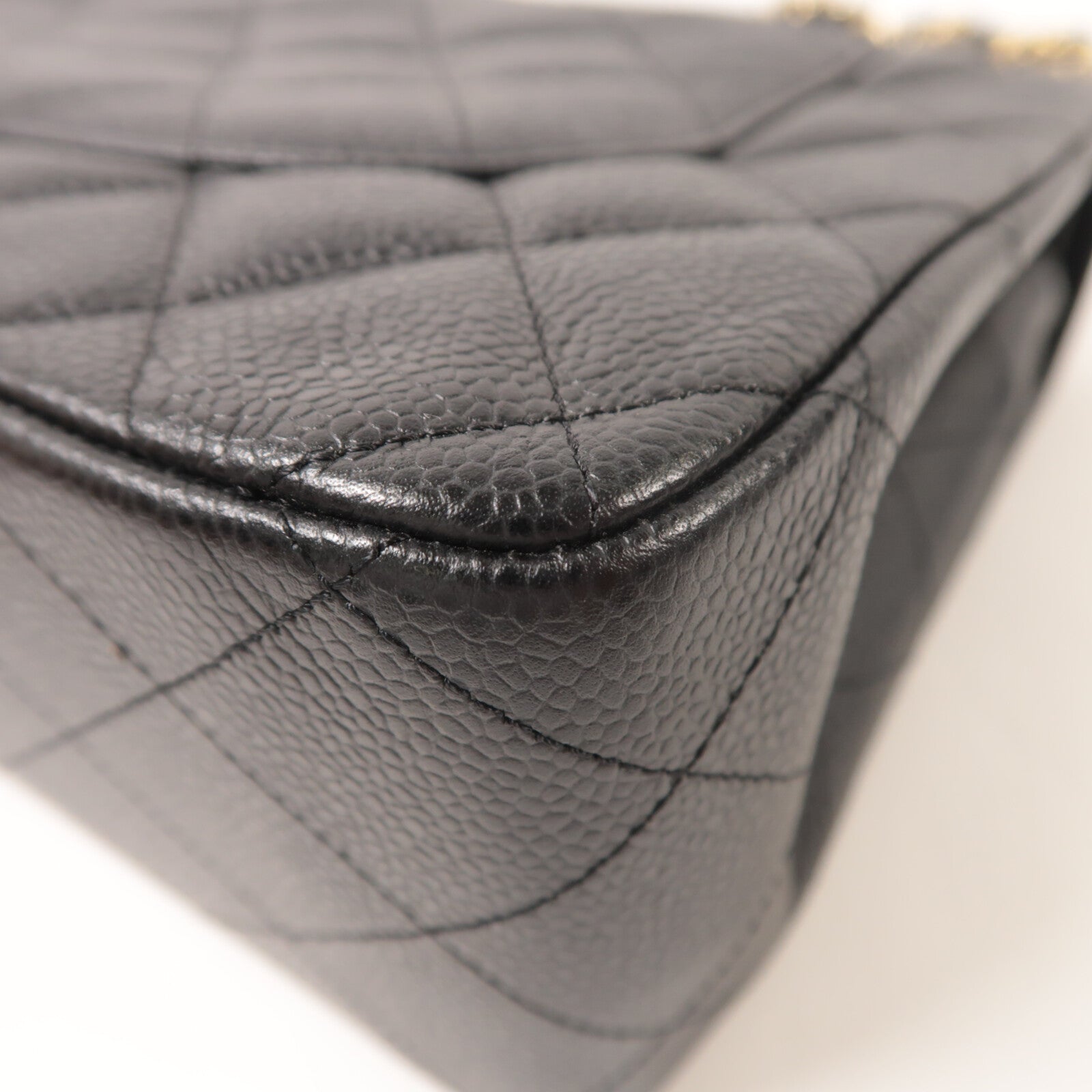 CHANEL 牛皮皮革Large Classic鏈帶肩背袋
