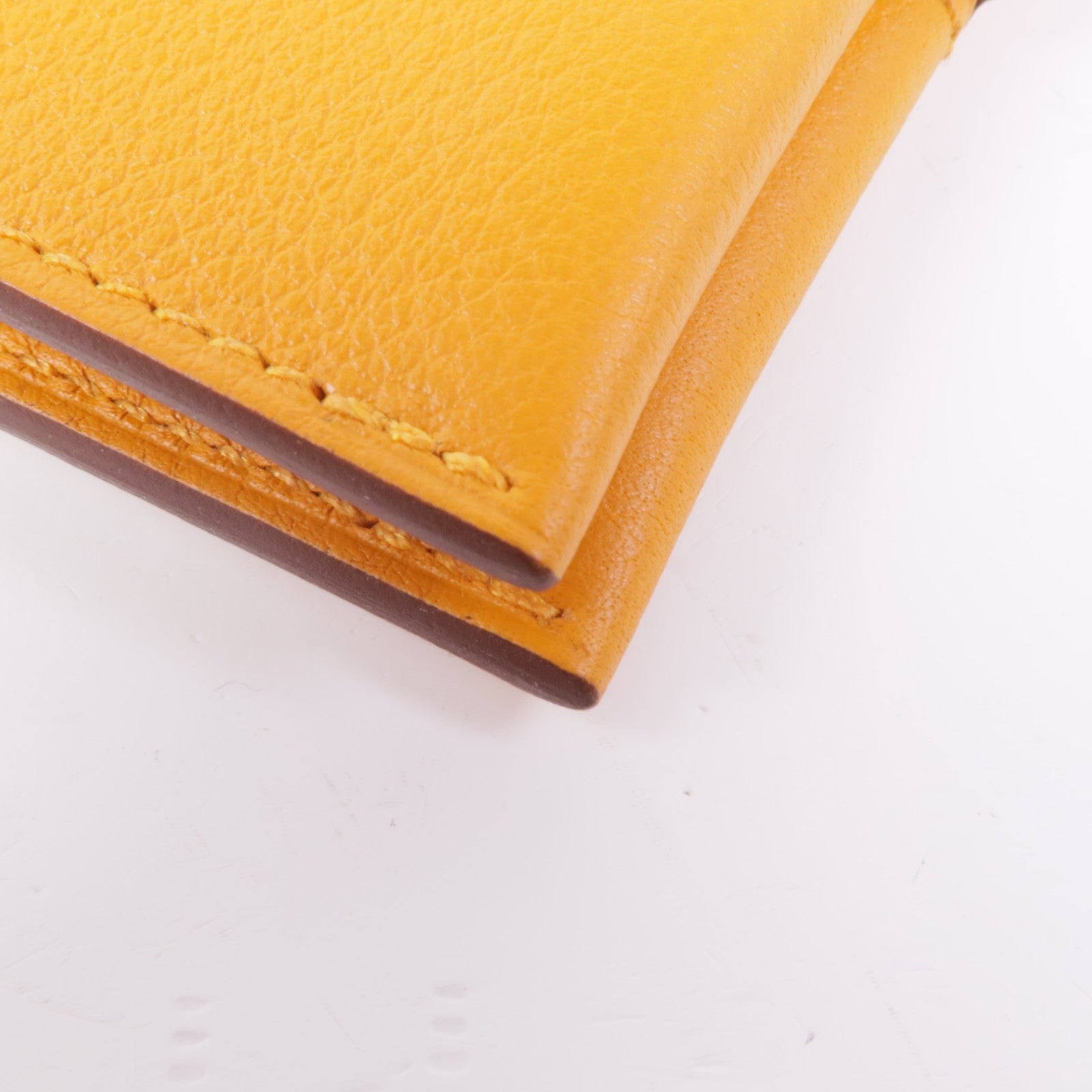 HERMES Evercolor皮革R.M.S Card Holder卡片套Apricot/Gold