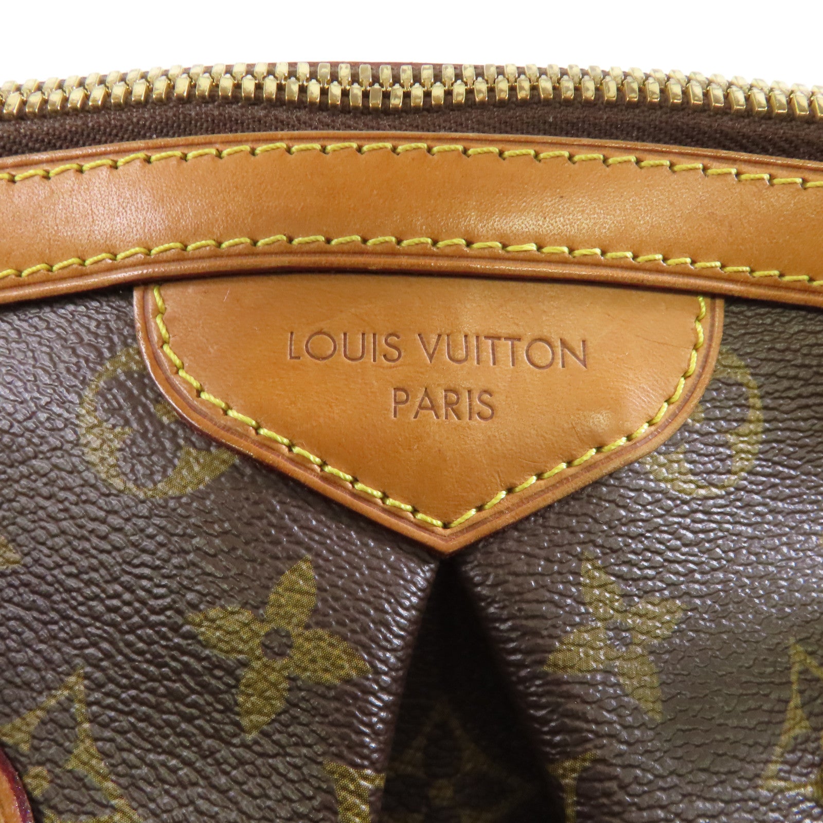 LOUIS VUITTON Monogram Tivoli GM金扣手挽袋啡色