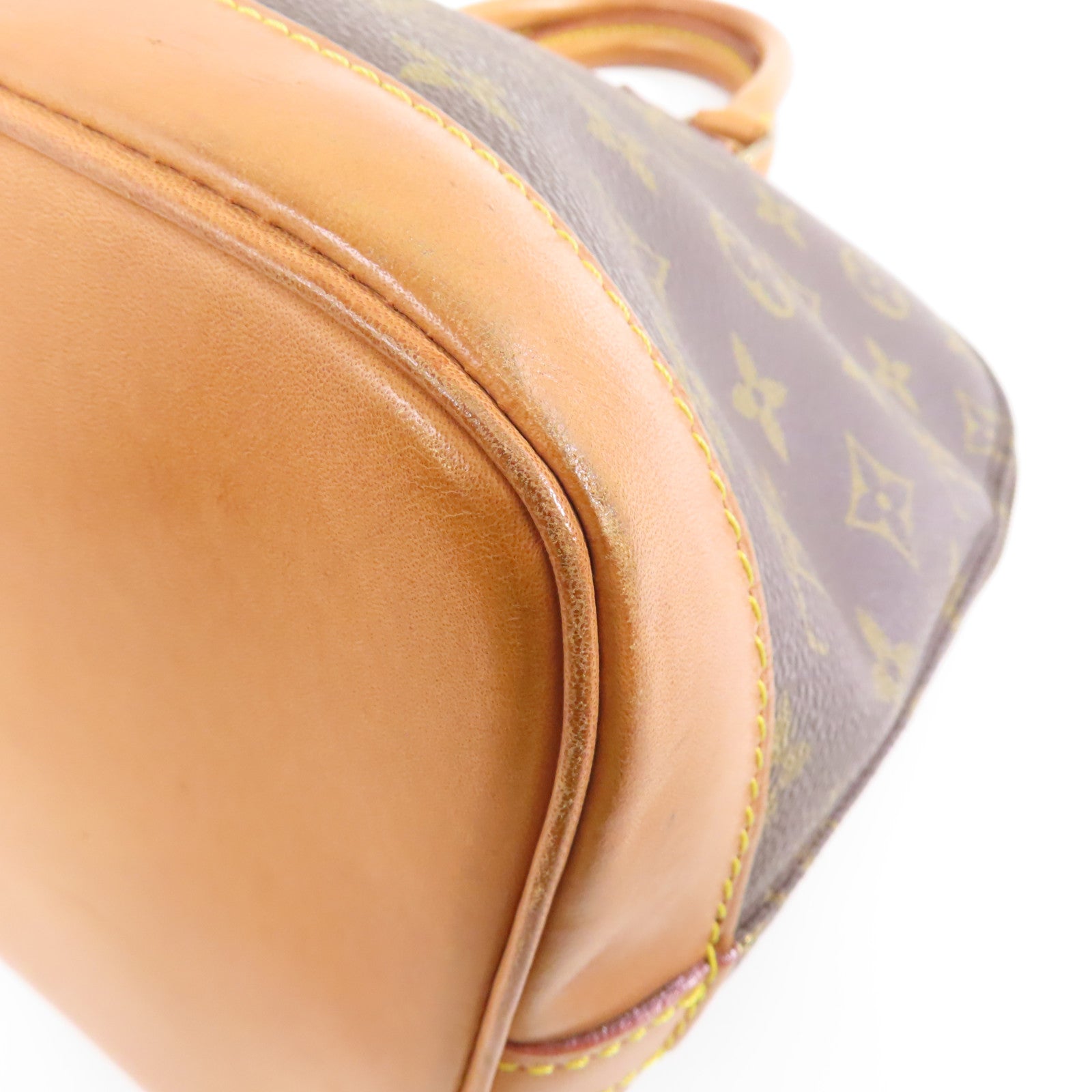 LOUIS VUITTON Monogram Alma PM金扣手挽袋啡色