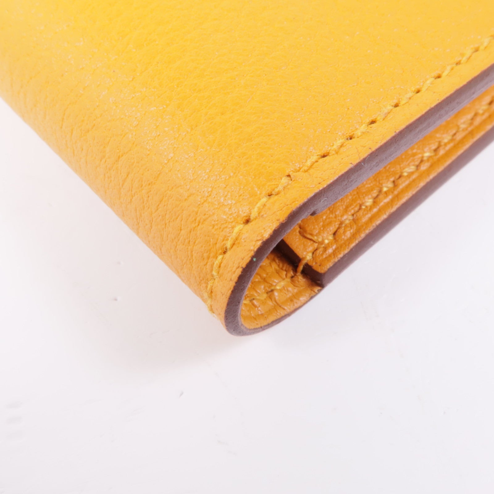 HERMES Evercolor皮革R.M.S Card Holder卡片套Apricot/Gold