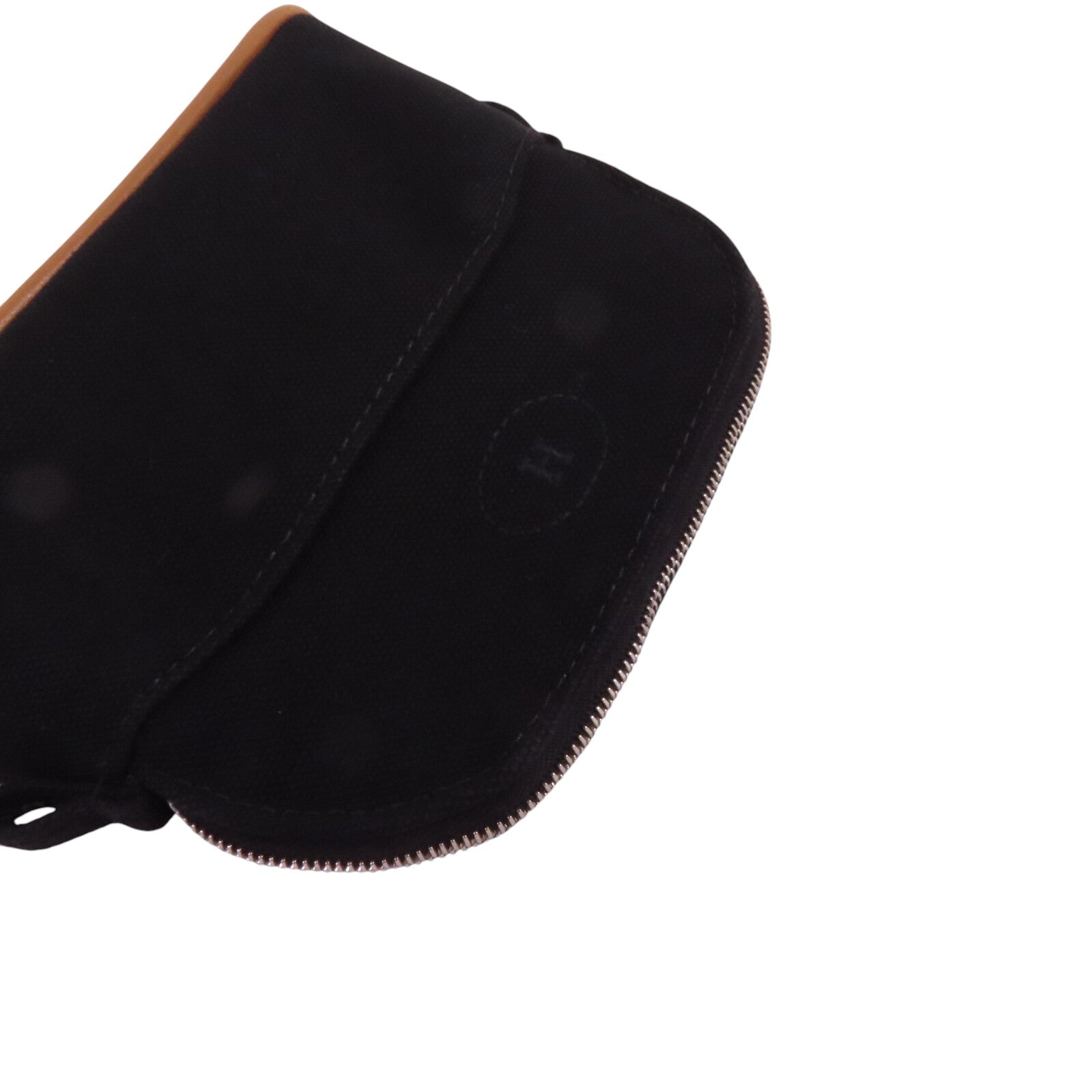 HERMES 帆布Bolide Mini Pouch銀扣手拿包