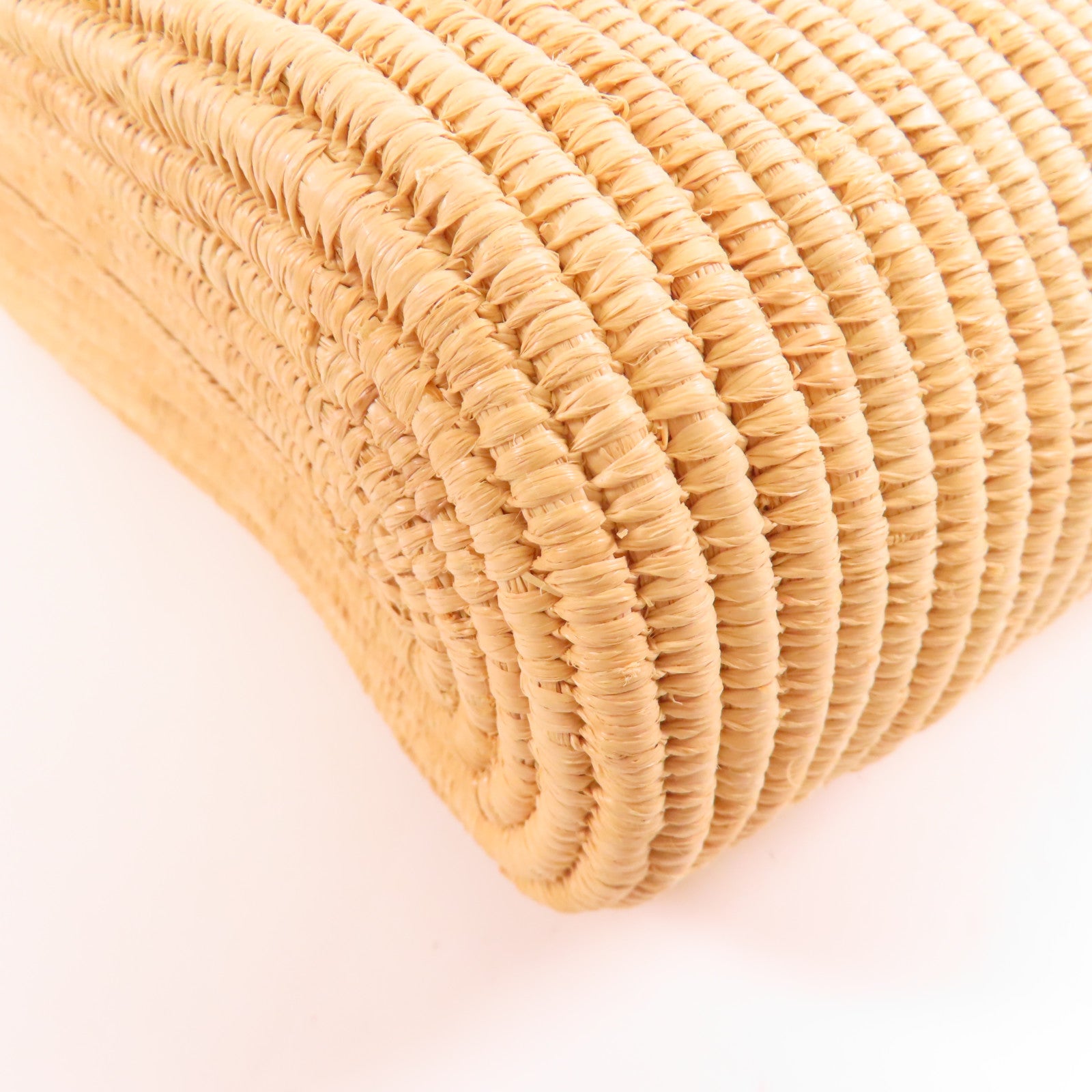 LOEWE 【激減優惠】酒椰Raffia Tote金扣肩背袋