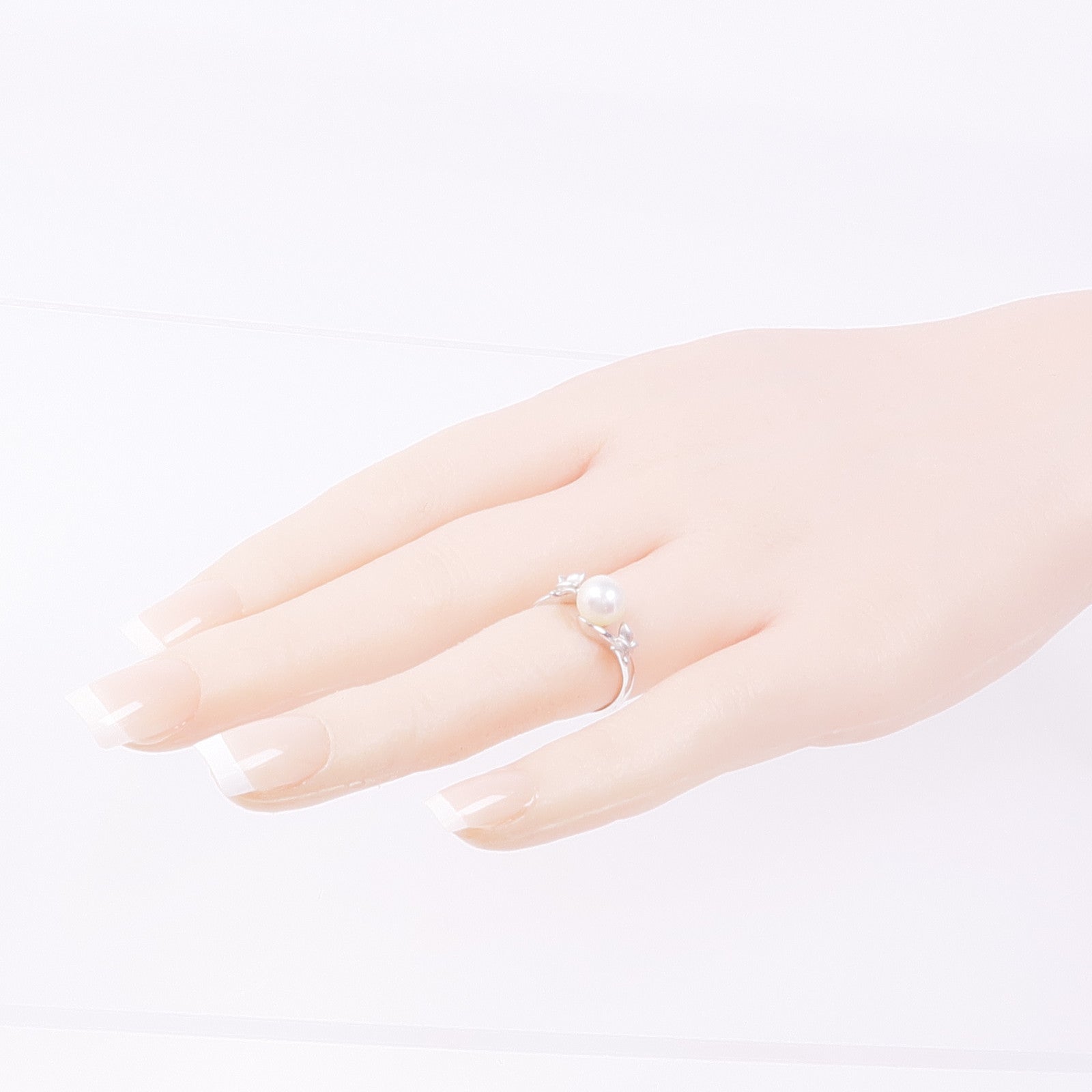 JEWELRY 【激減優惠】18K白金Pearl Ring珍珠戒指US#6