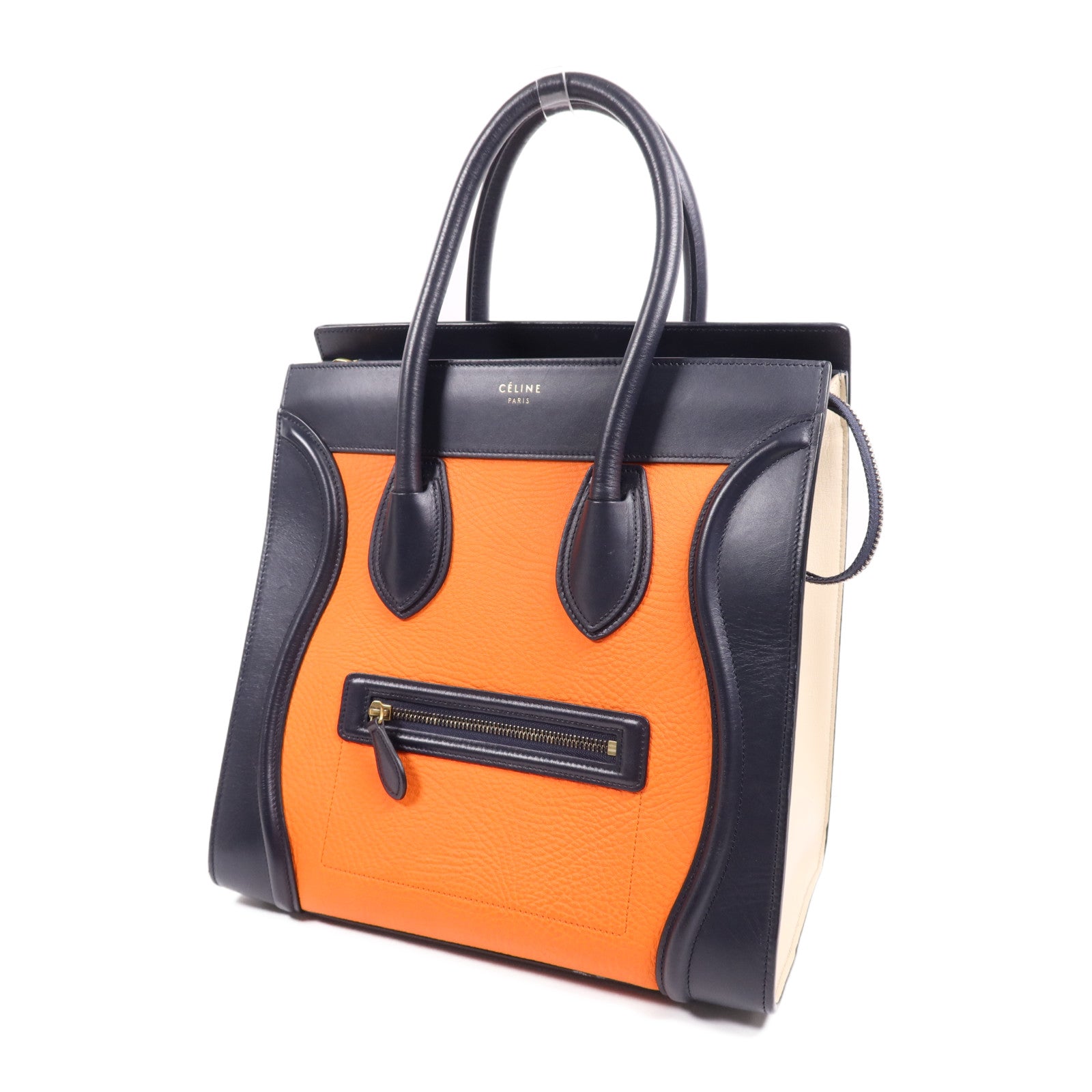 CELINE 牛皮皮革Mini Luggage手挽袋