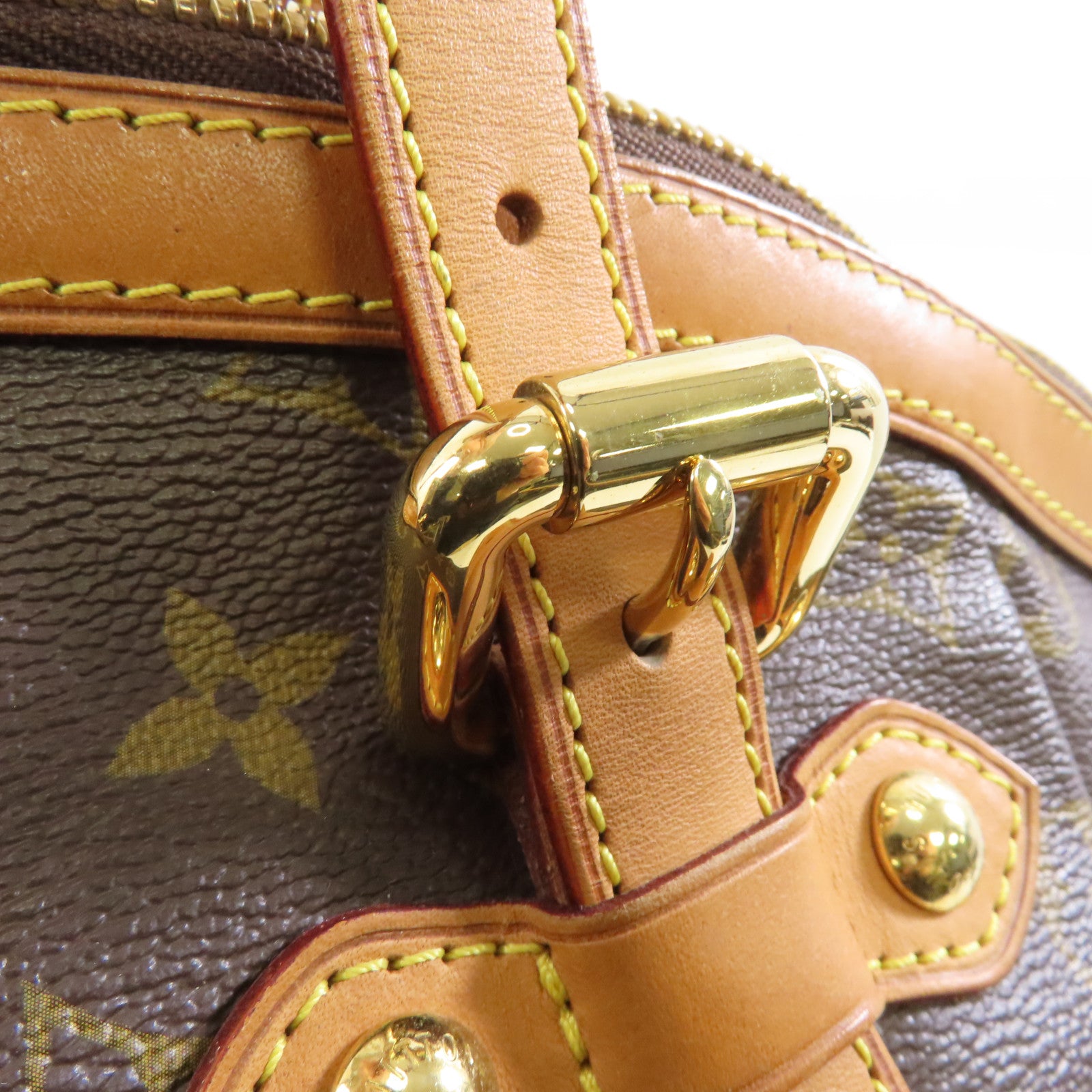 LOUIS VUITTON Monogram Tivoli GM金扣手挽袋啡色