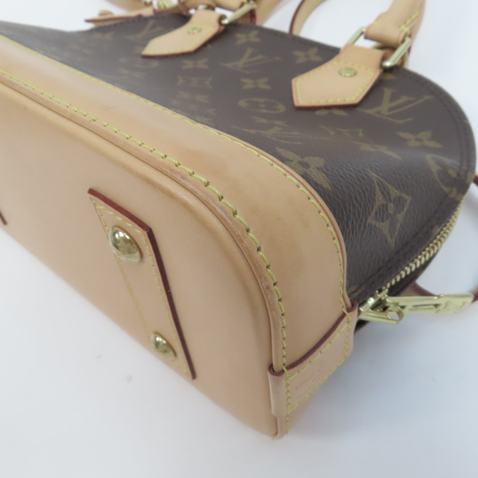 LOUIS VUITTON Monogram Alma BB手挽肩背兩用袋啡色