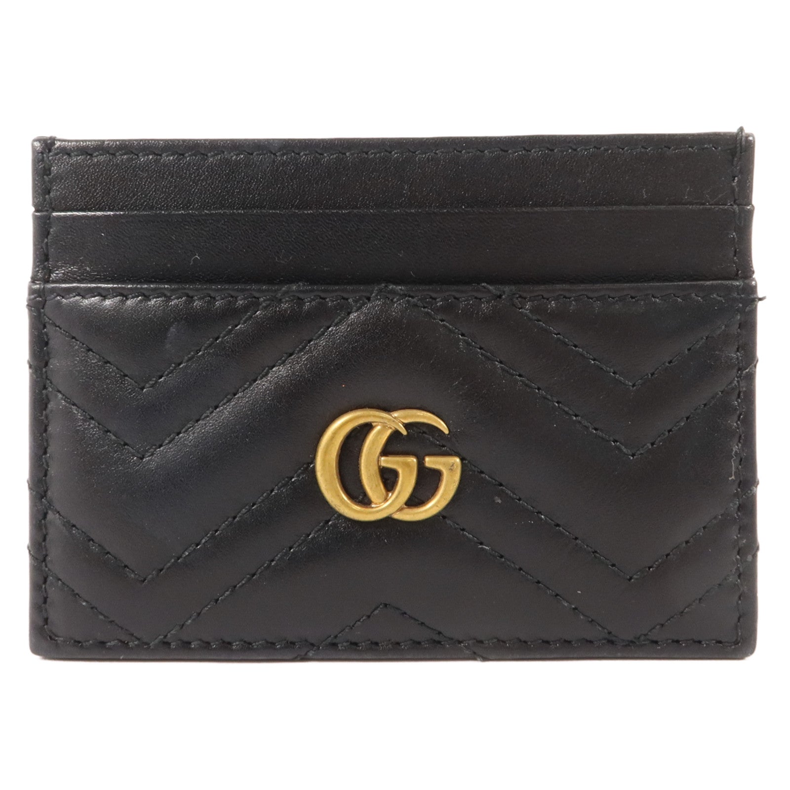 GUCCI 牛皮皮革GG Marmont Card Holder卡片套