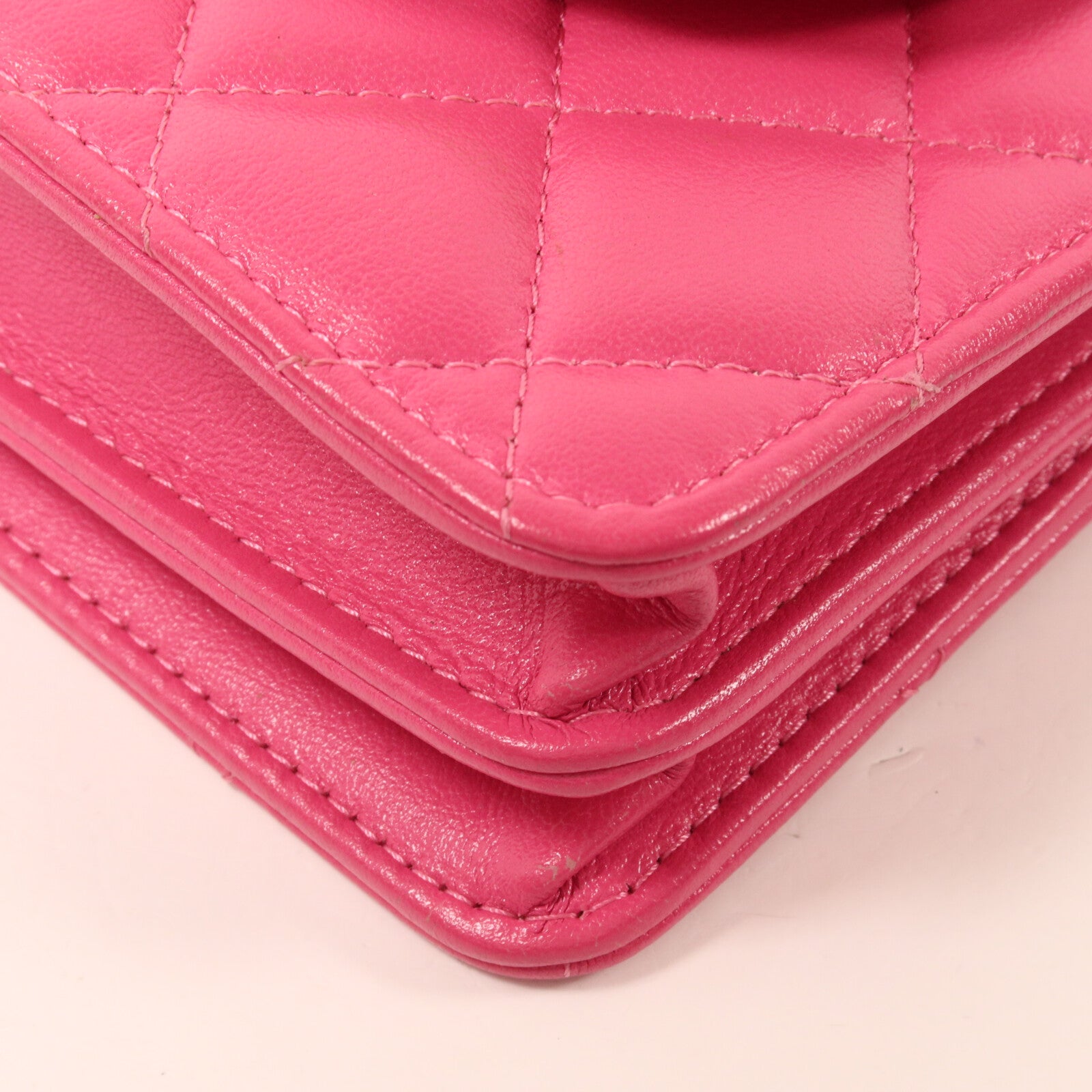 CHANEL 牛皮皮革Card Holder Chain鏈帶肩背袋
