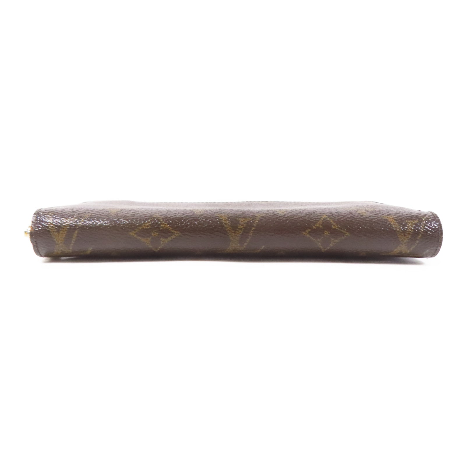 LOUIS VUITTON LV GHW Zipper Long Wallet M42616 Monogram Brown