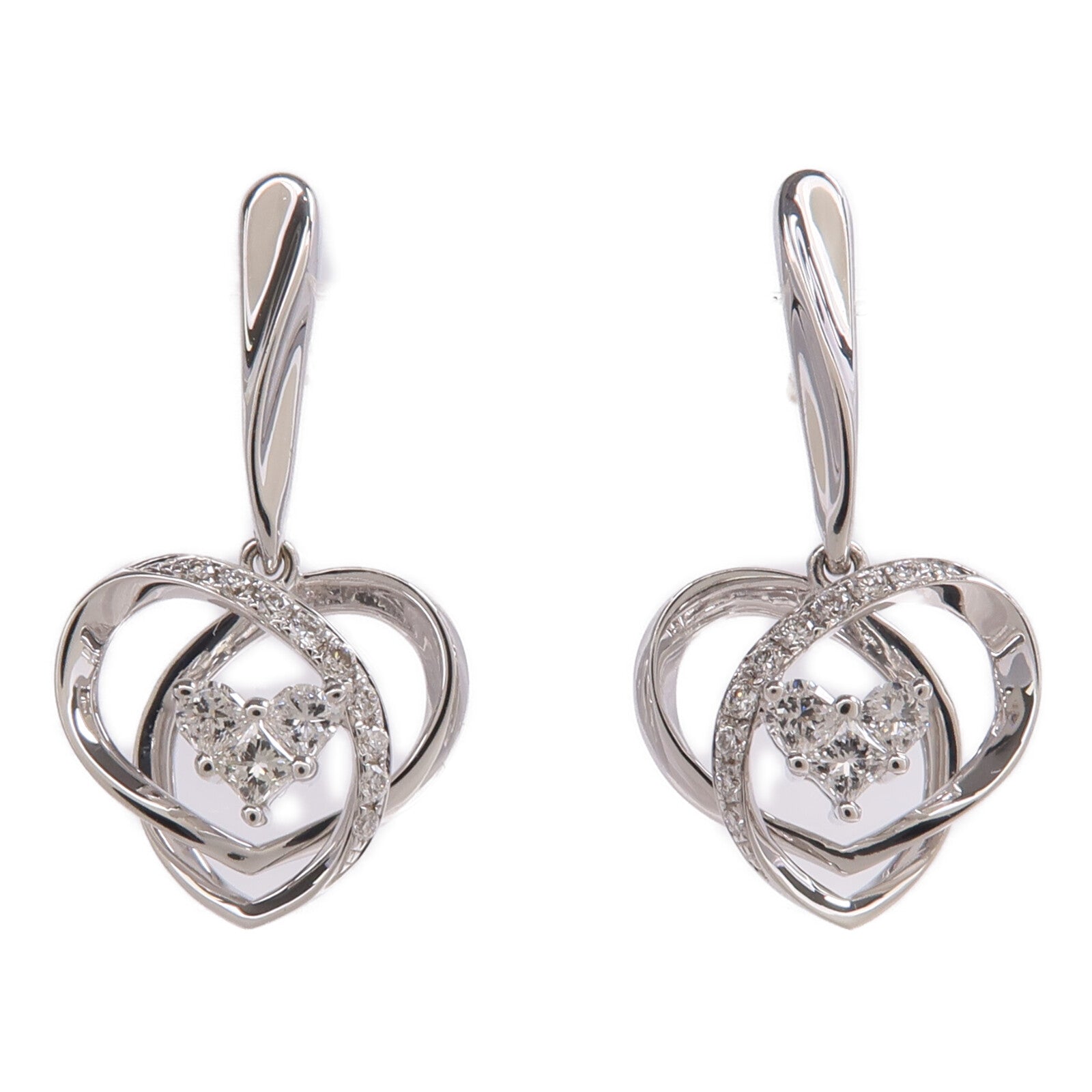 JEWELRY 18K白金Earrings鑽石耳環
