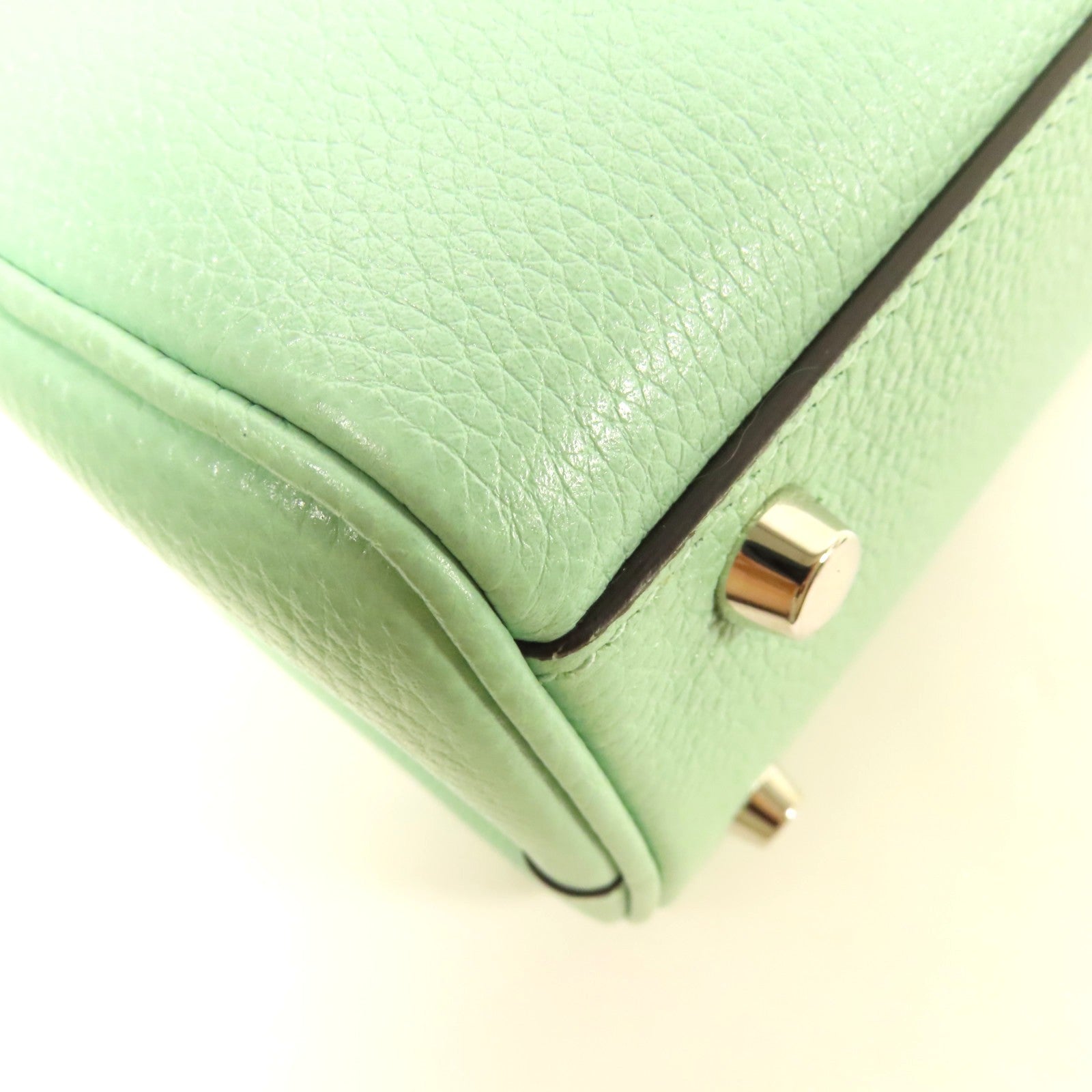 GUCCI 牛皮皮革Shoulder Bag銀扣手挽肩背兩用袋