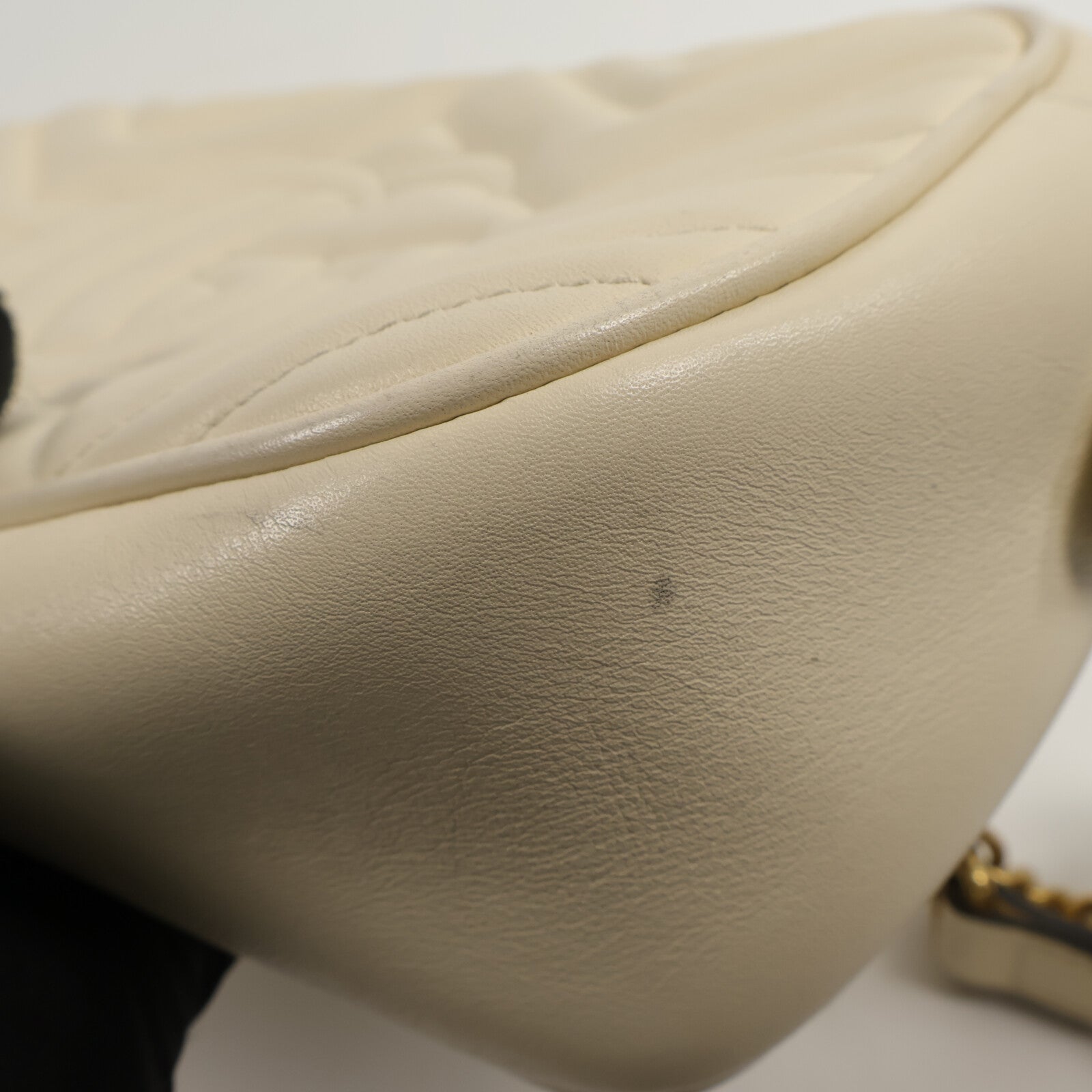 GUCCI 牛皮皮革GG Marmont Camera Bag鏈帶肩背袋