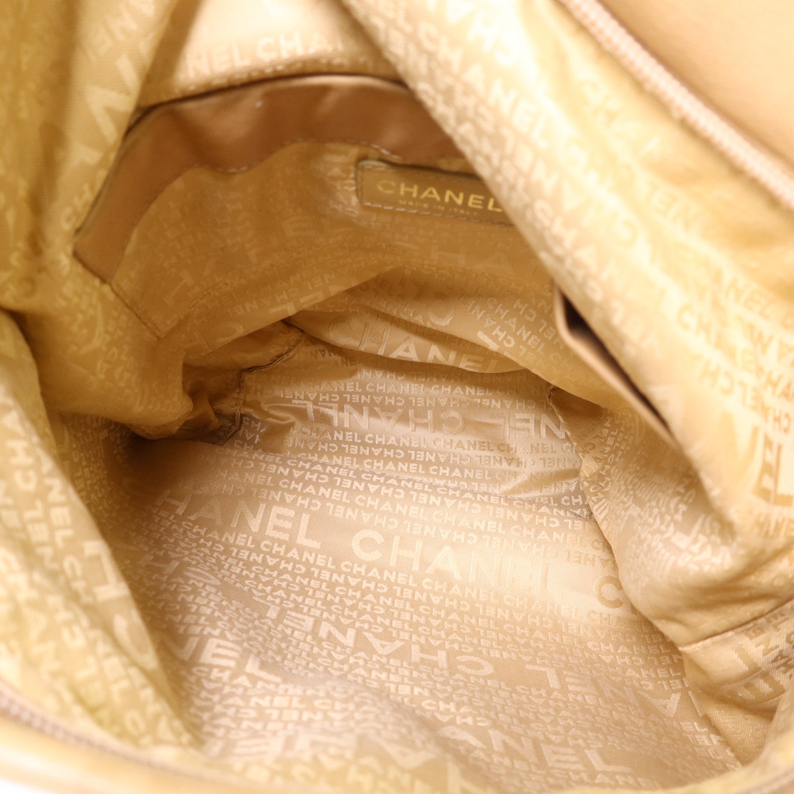 CHANEL 羊皮皮革Handbag金扣手挽袋