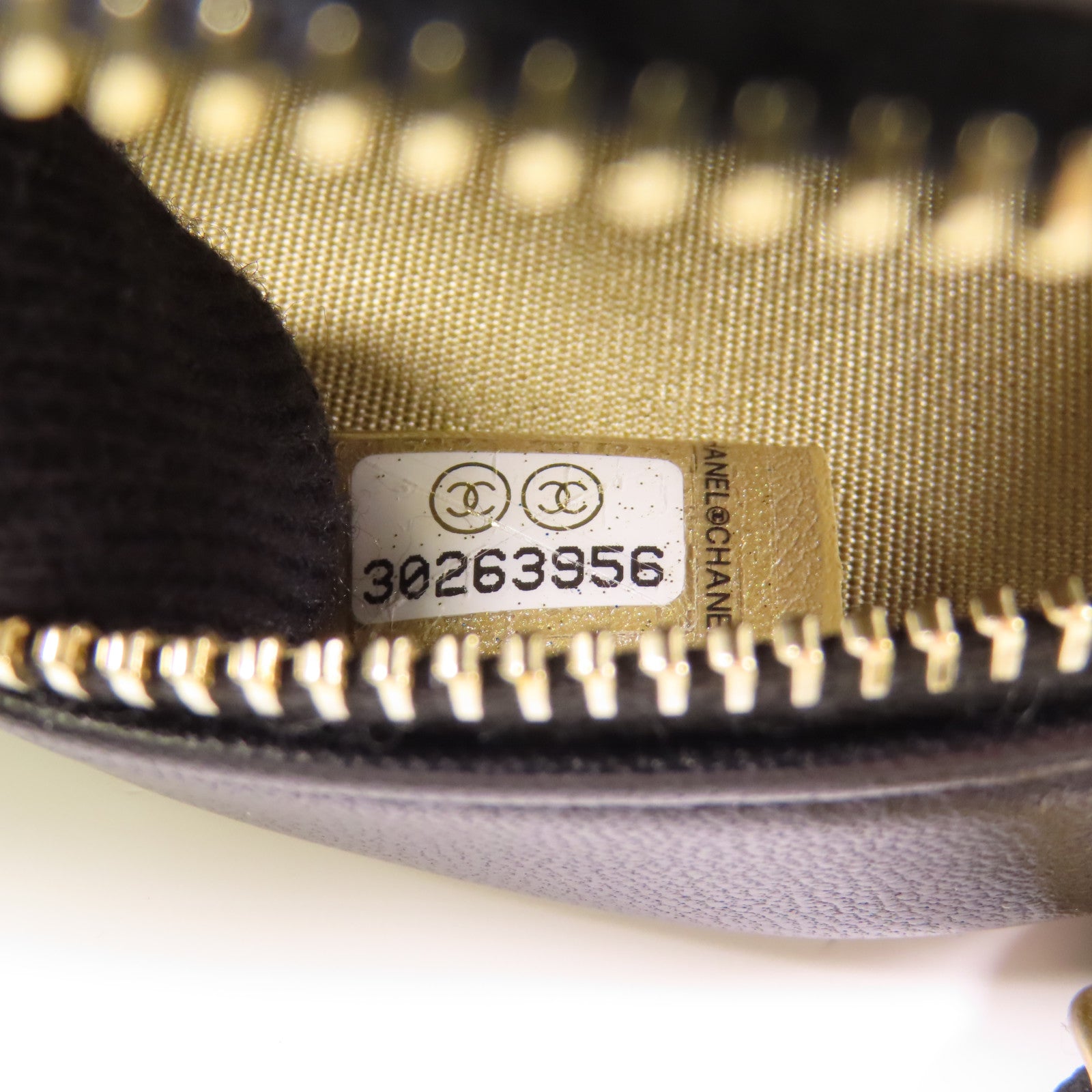 CHANEL 皮革Round Chain Shoulder Bag金扣鏈帶肩背袋