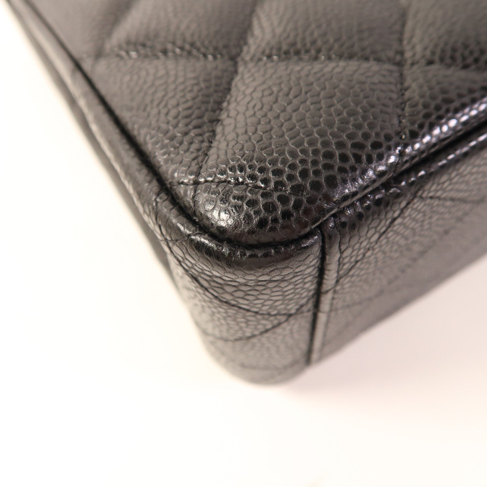 CHANEL 牛皮皮革Maxi Classic金扣鏈帶肩背袋