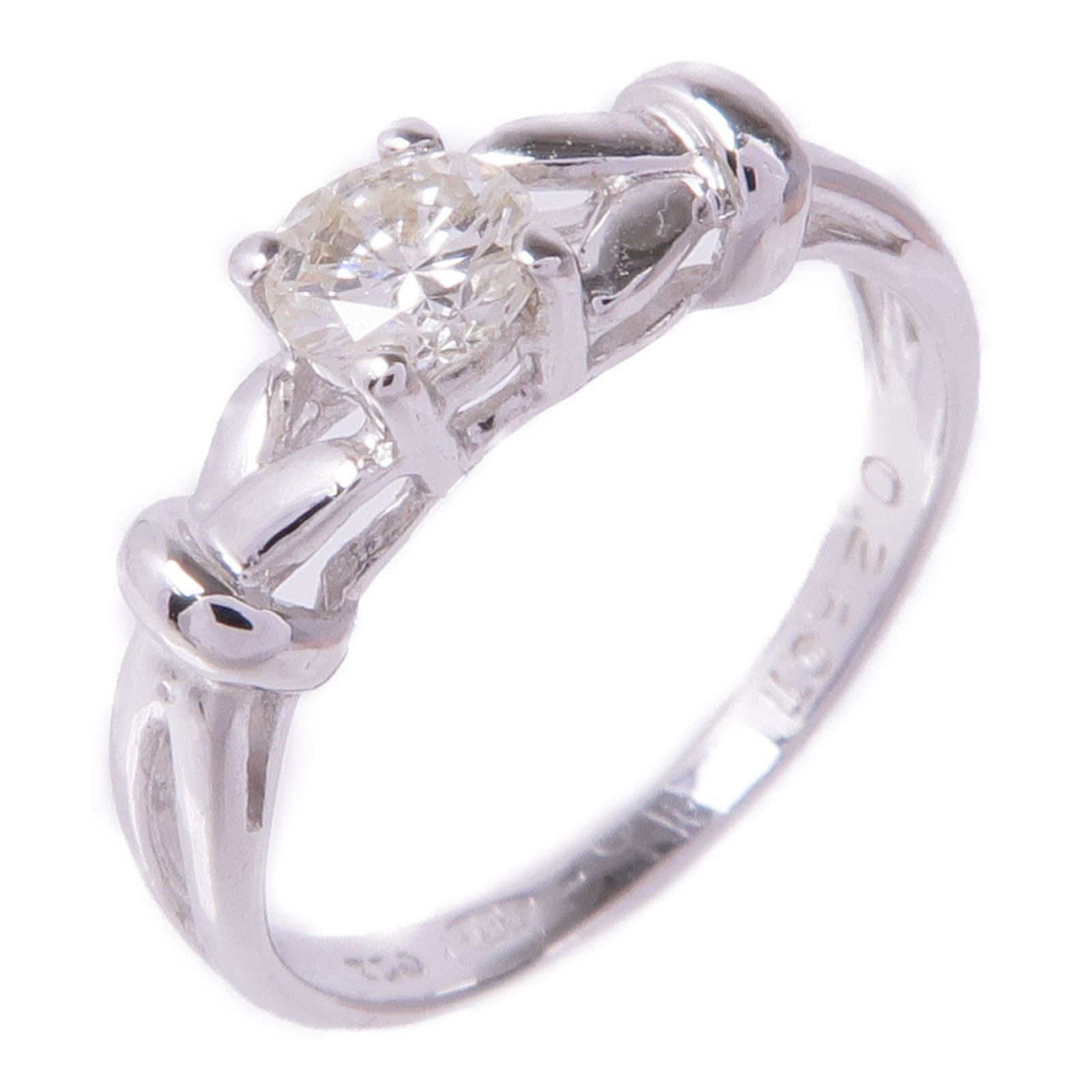 JEWELRY 18K白金Diamond Ring鑽石戒指US#3.75