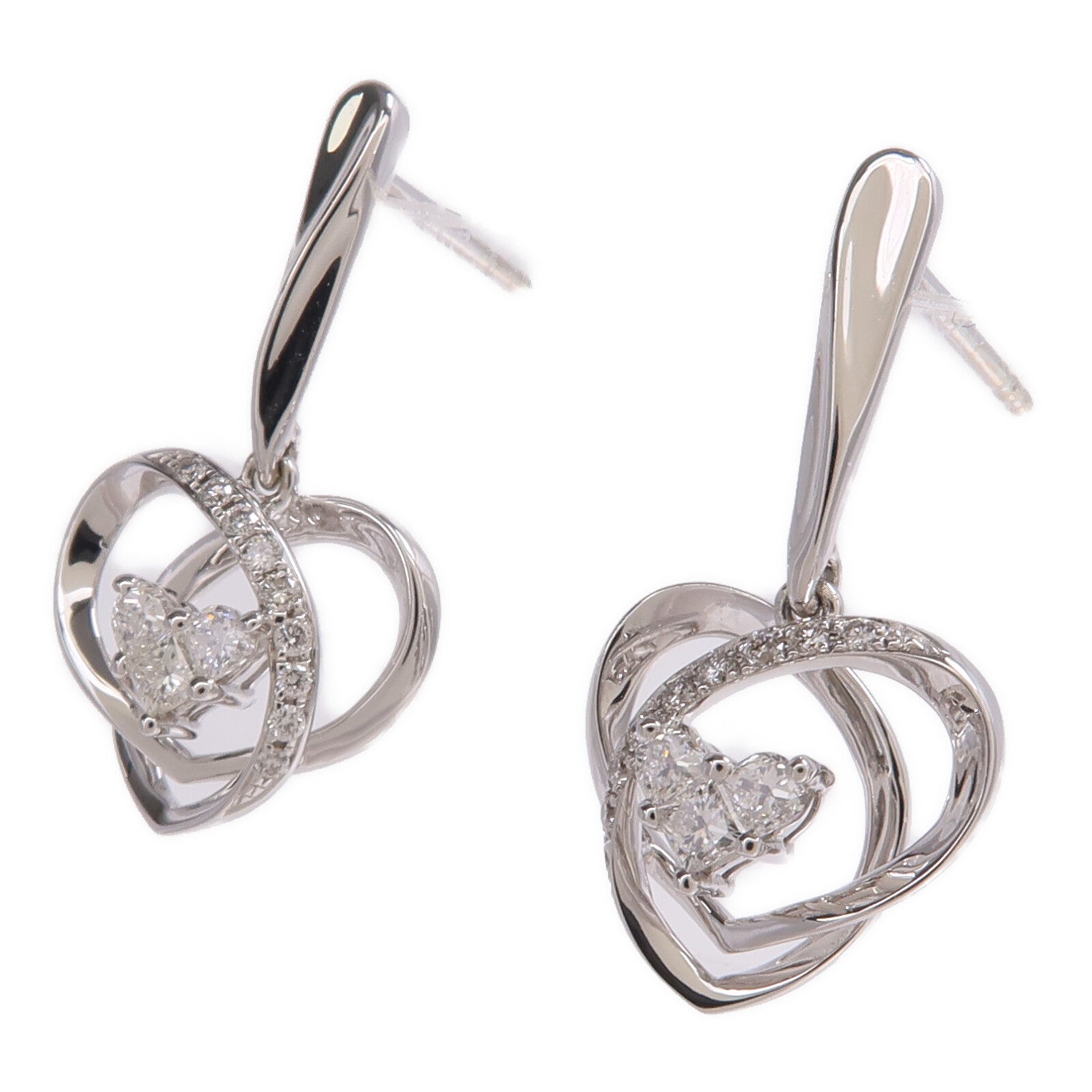 JEWELRY 18K白金Earrings鑽石耳環